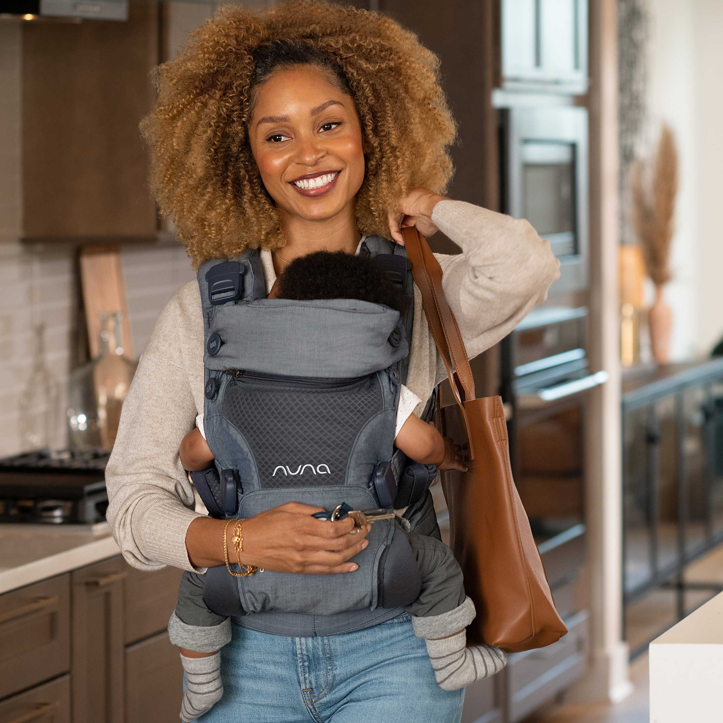 Nuna baby carriers Nuna CUDL Baby Carrier - Softened Denim BC13902SDN