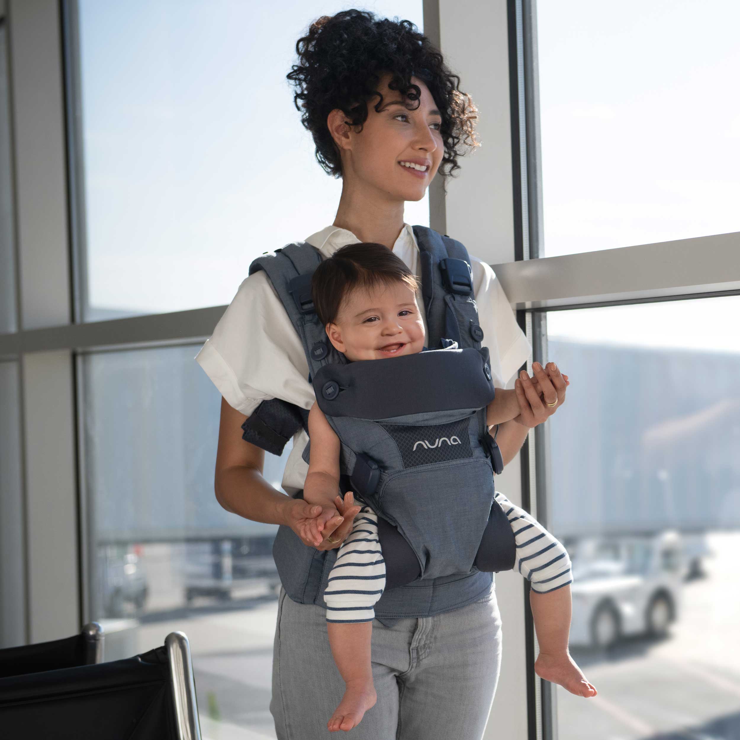 Nuna baby carriers Nuna CUDL Baby Carrier - Softened Denim BC13902SDN