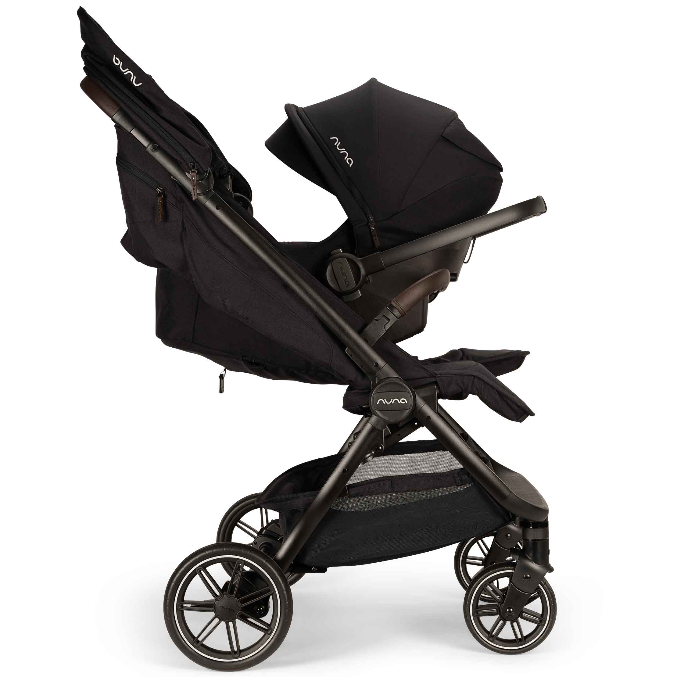 Nuna double buggies Nuna TRVL Dubl Stroller - Caviar ST19801CVRGL