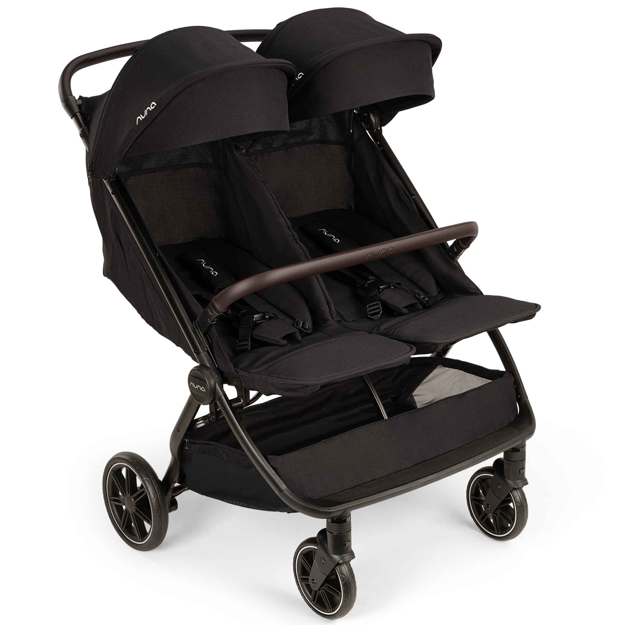 Nuna double buggies Nuna TRVL Dubl Stroller - Caviar ST19801CVRGL