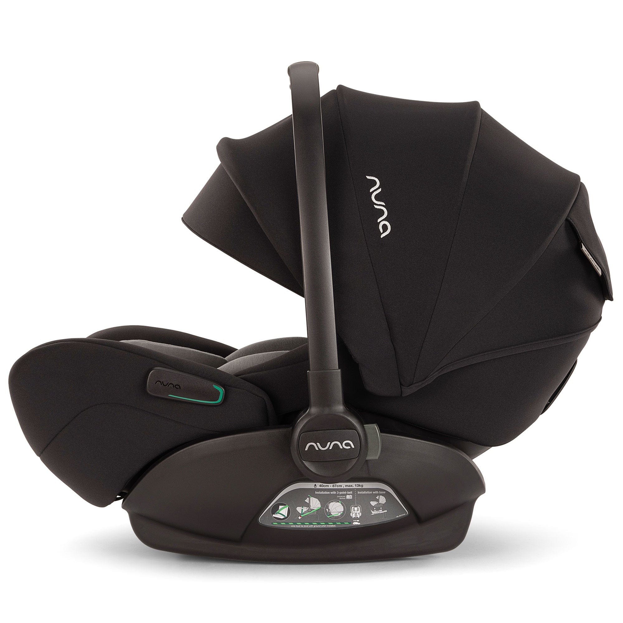 Nuna travel systems Nuna IXXA Next + ARRA Flex + BASE Curv Bundle - Caviar Z2BJIXXA1003UK