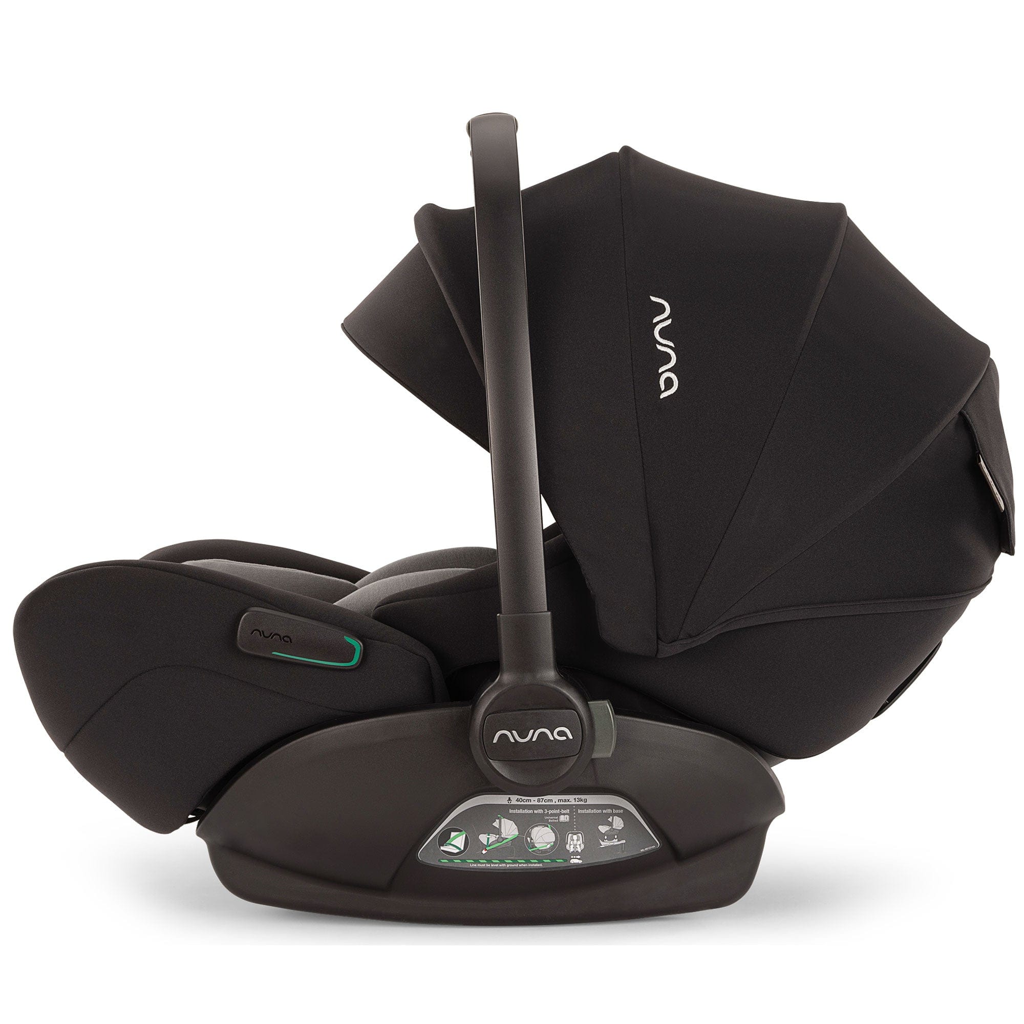 Nuna travel systems Nuna MIXX Next & ARRA Flex & BASE Curv Bundle - Caviar Z2BNMIXX1046UK