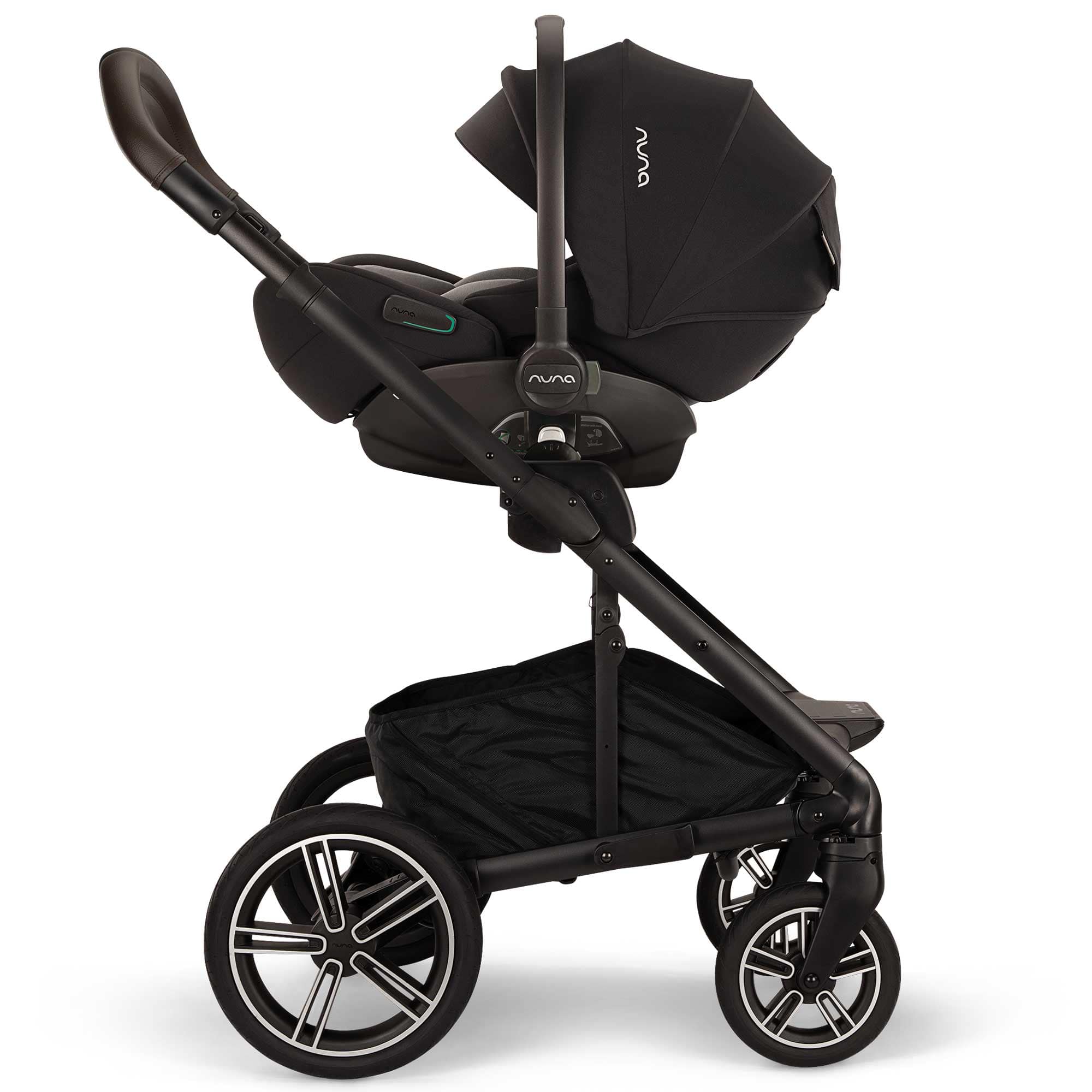 Nuna travel systems Nuna MIXX Next & ARRA Flex & BASE Curv Bundle - Caviar Z2BNMIXX1046UK