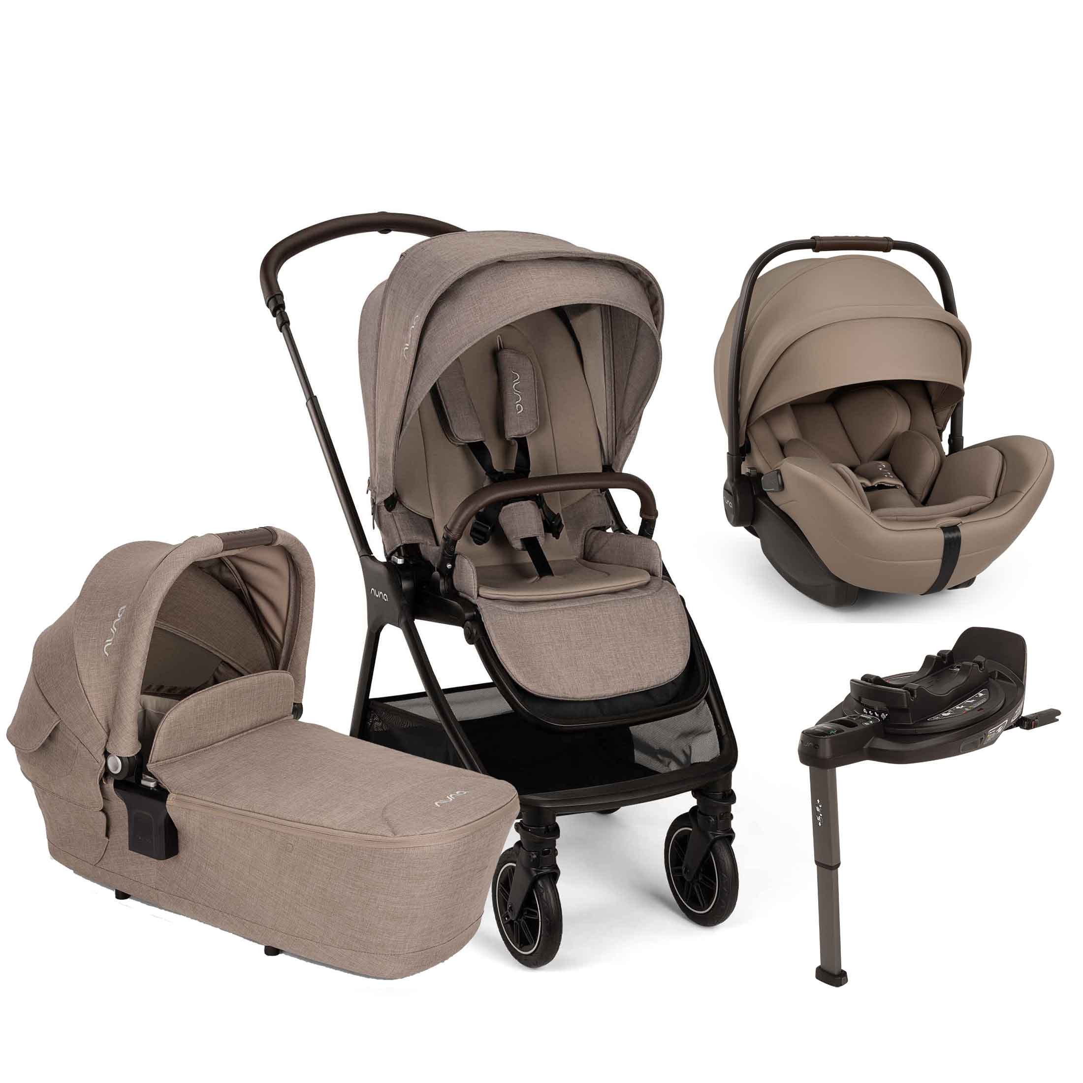 Nuna travel systems Nuna TRIV Next & ARRA Flex & BASE Curv Bundle - Cedar Z2BNTRIV1043UK