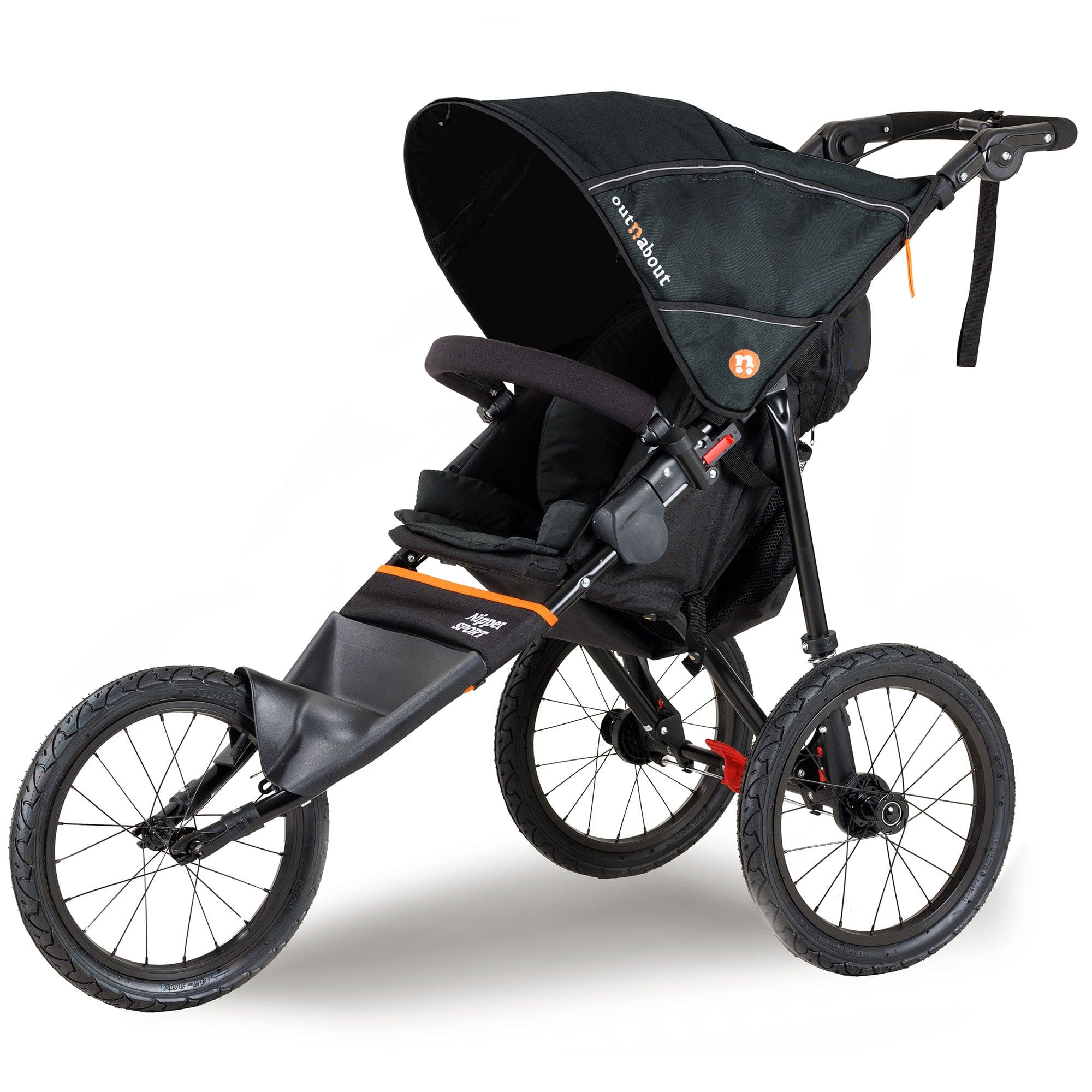 Out n About 3 wheel pushchairs Out n About Nipper Sport V5 - Forest Black NIPSP-01BLKv5