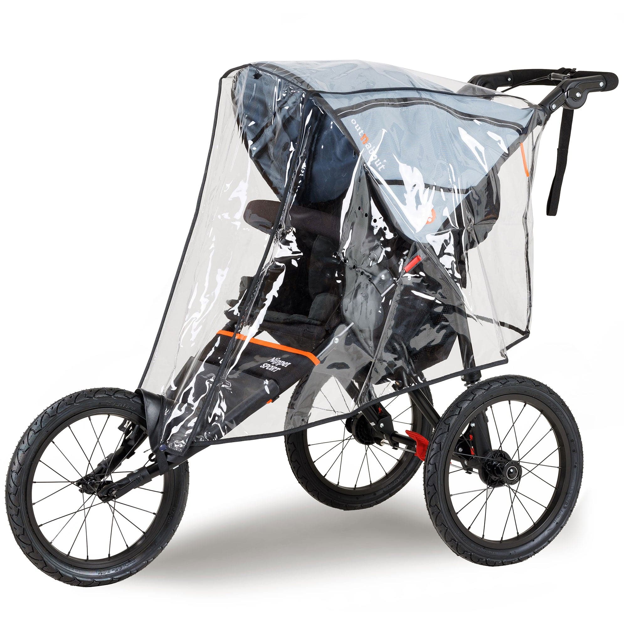 Out n About 3 wheel pushchairs Out n About Nipper Sport V5 - Rock Salt Grey NIPSP-01GRYv5