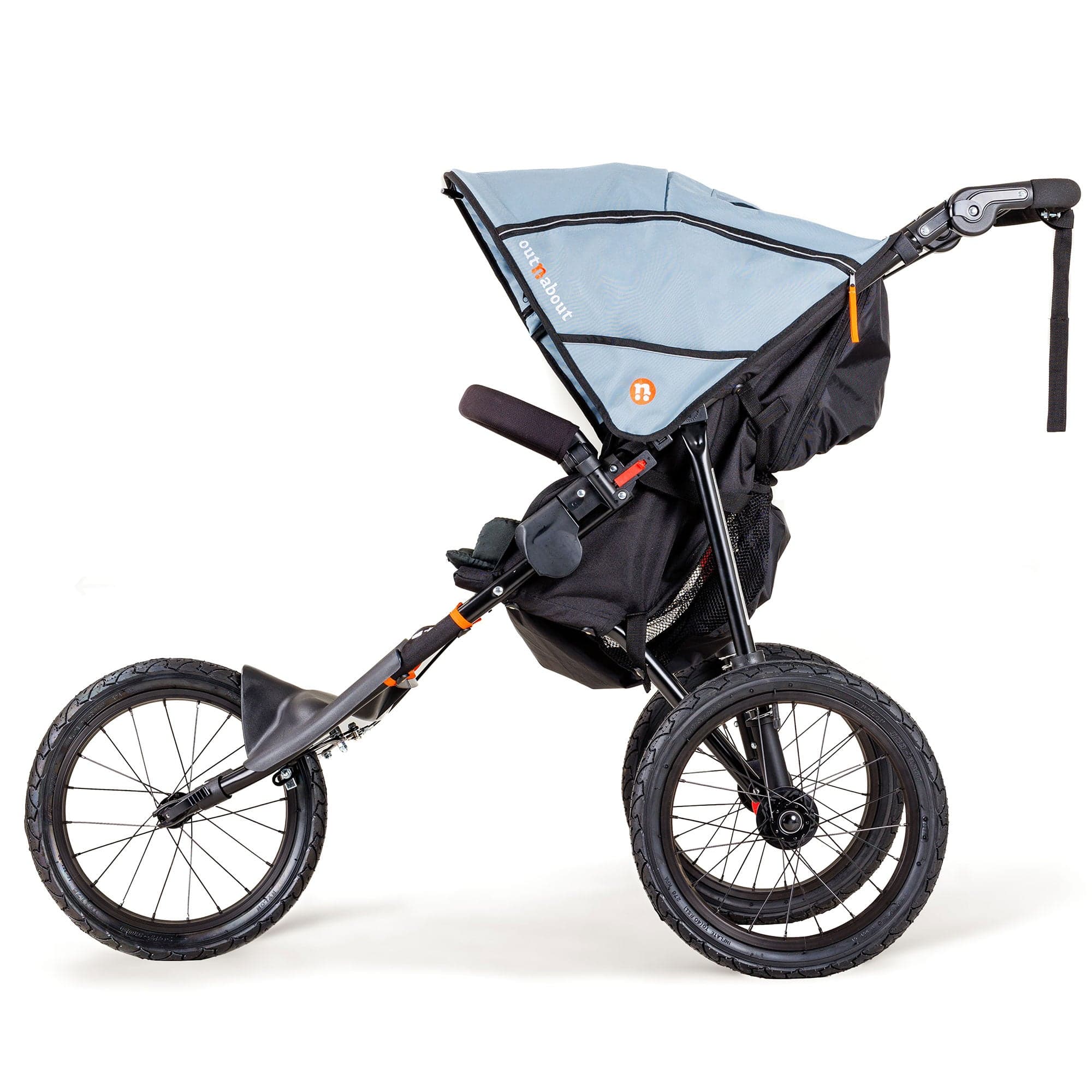 Out n About 3 wheel pushchairs Out n About Nipper Sport V5 - Rock Salt Grey NIPSP-01GRYv5