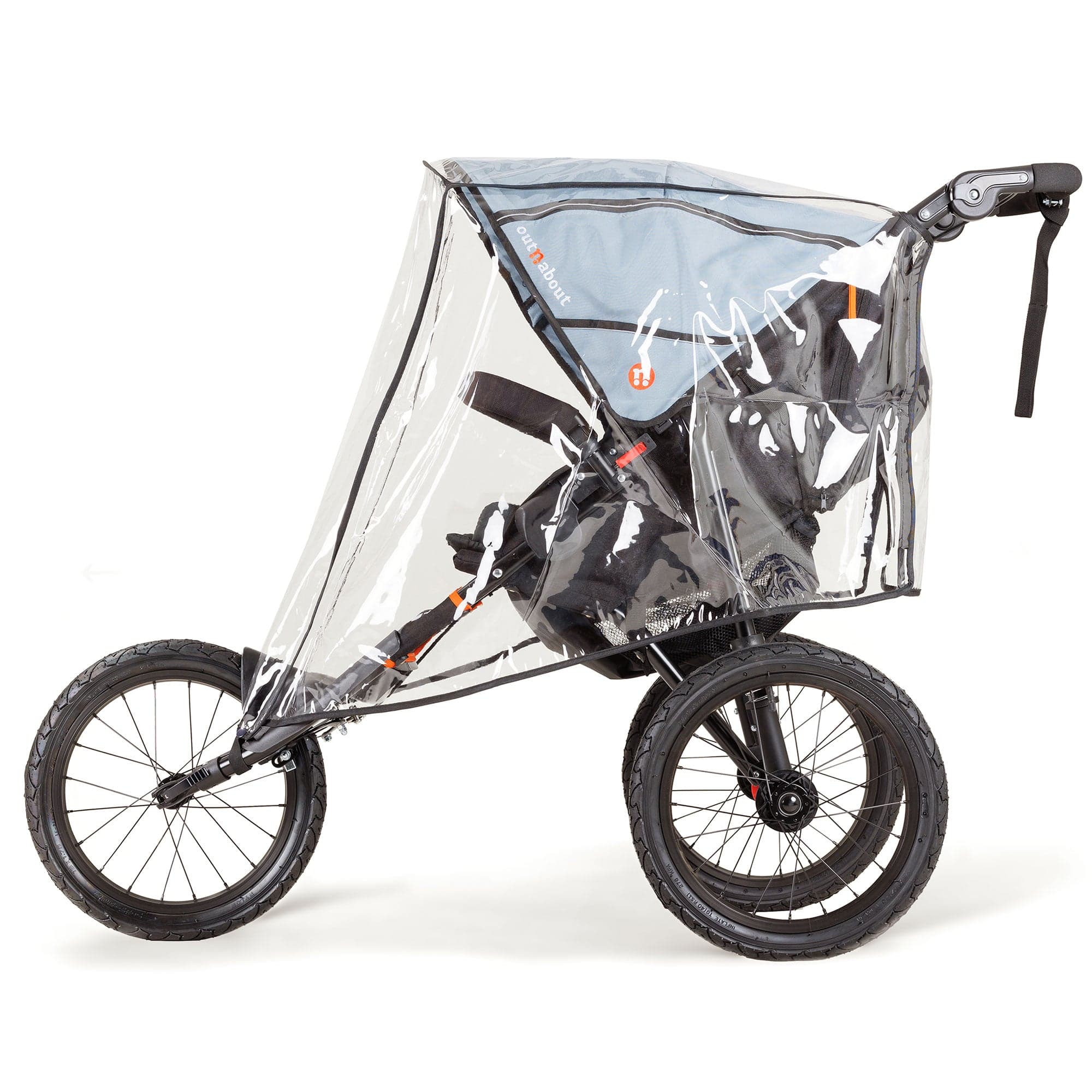 Out n About 3 wheel pushchairs Out n About Nipper Sport V5 - Rock Salt Grey NIPSP-01GRYv5