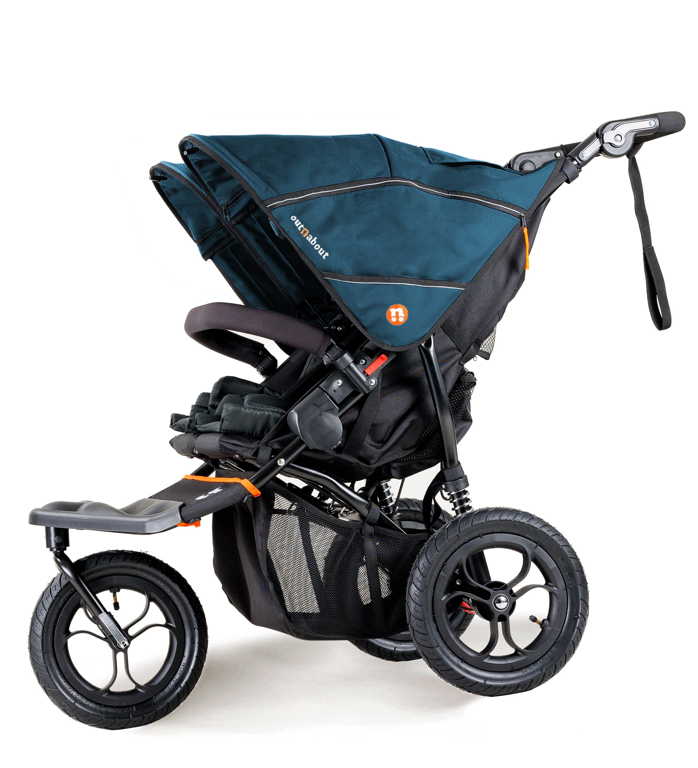 Out n About 3 Wheeler Pushchair Bundles Out n About Nipper Double Twin Essentials Kit in Highland Blue 15719-DTW-ESS-BLU