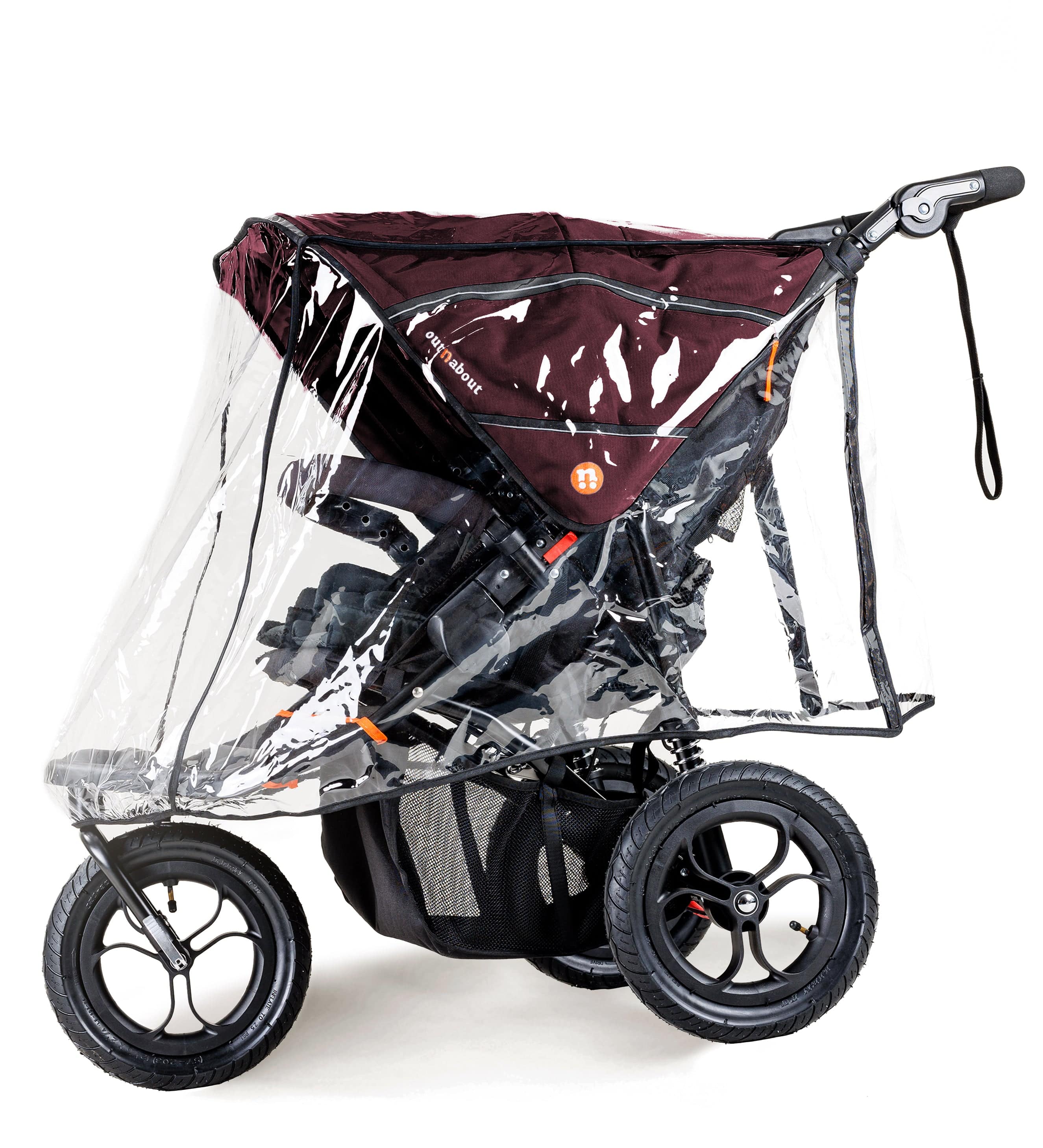 Out n About 3 Wheeler Pushchair Bundles Out n About Nipper Double Twin Comfort Kit in Brambleberry Red 15884-DTW-COM-RED