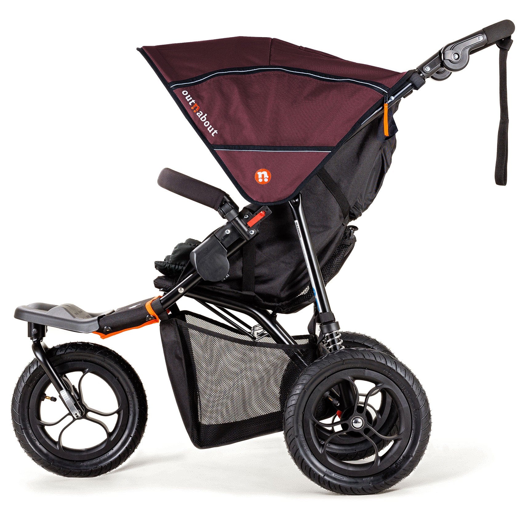 Out n About 3 Wheelers Out n About Nipper V5 All Terrian Pushchair - Brambleberry Red NIP-01BDYv5