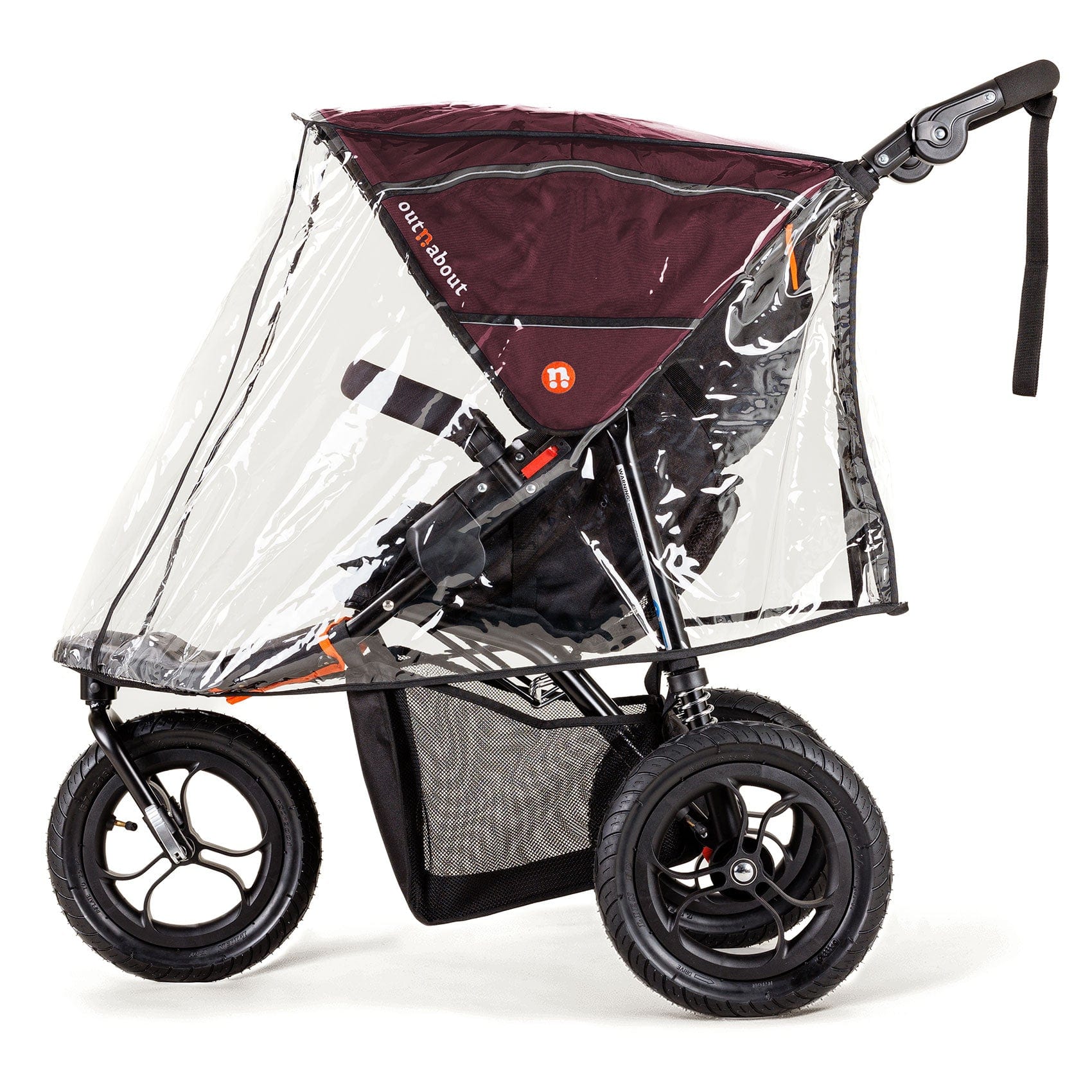 Out n About 3 Wheelers Out n About Nipper V5 All Terrian Pushchair - Brambleberry Red NIP-01BDYv5