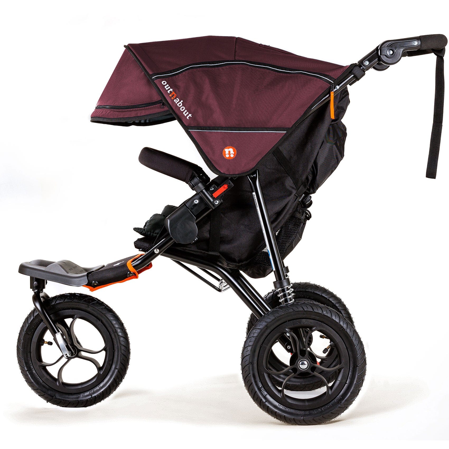 Out n About 3 Wheelers Out n About Nipper V5 All Terrian Pushchair - Brambleberry Red NIP-01BDYv5