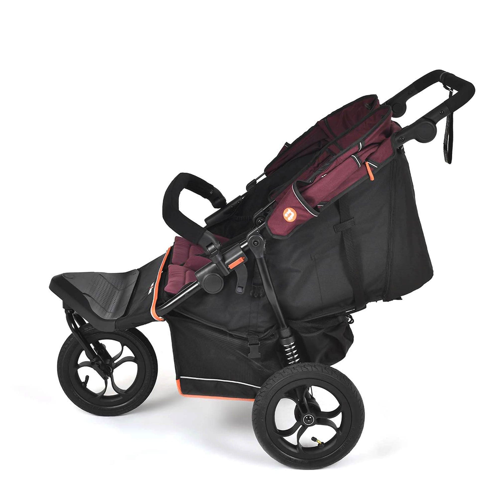 Out n About double buggies Out n About Double Nipper V6 - Brambleberry Red ONANIP-02BDYV6