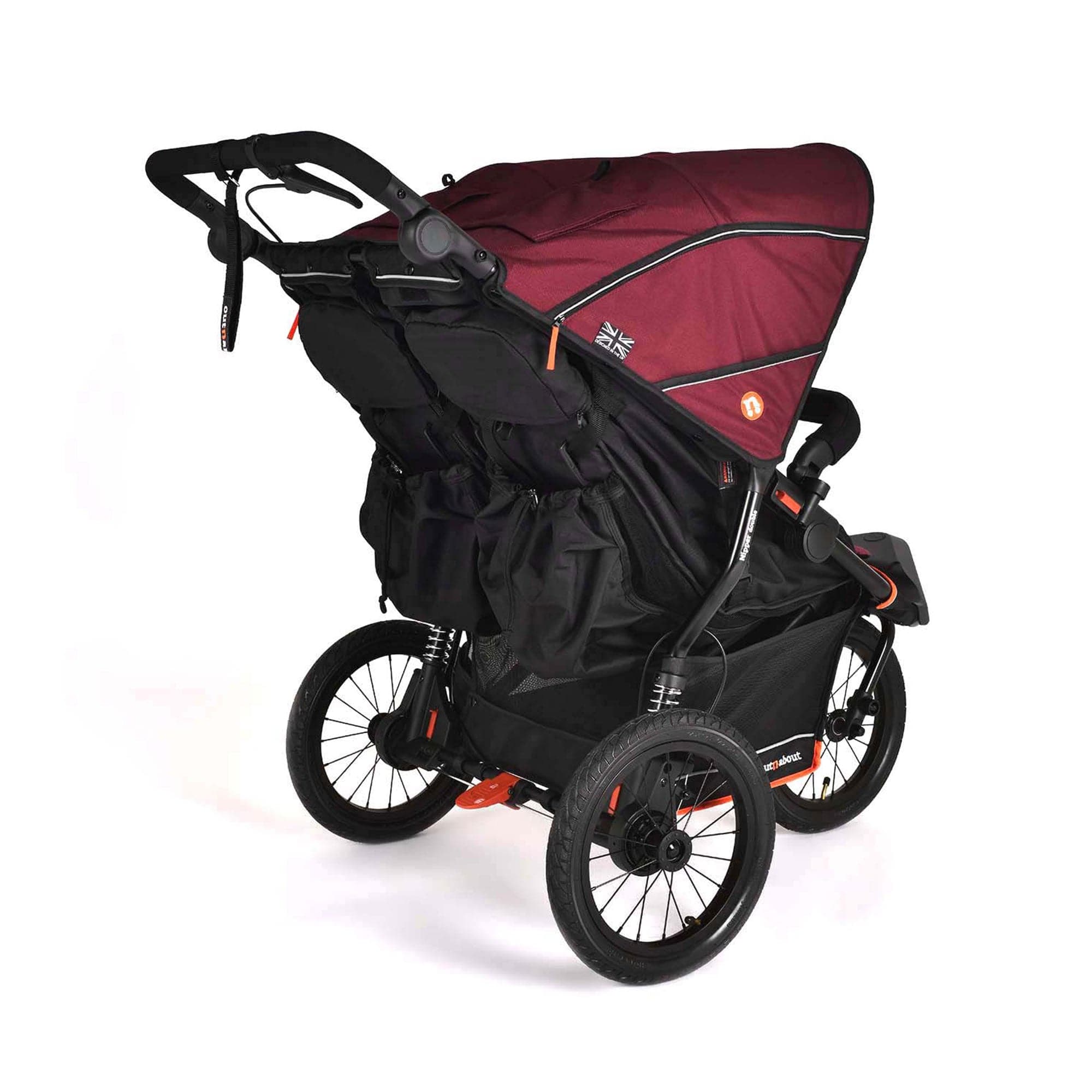 Out n About double buggies Out n About Nipper Double V6 Plus - Brambleberry Red ONANIP-02BDYV6+