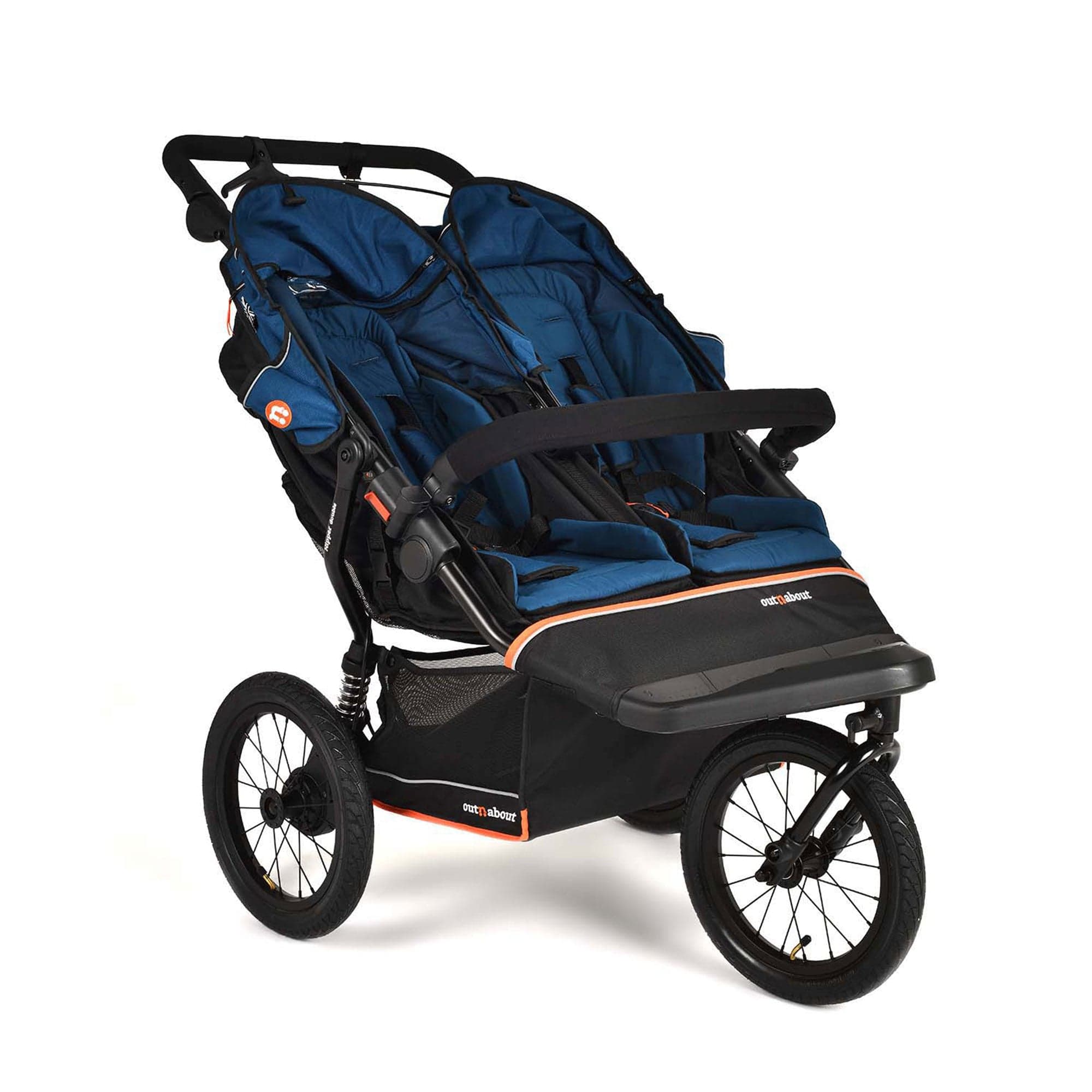 Out n About double buggies Out n About Nipper Double V6 Plus - Highland Blue ONANIP-02BLUV6+