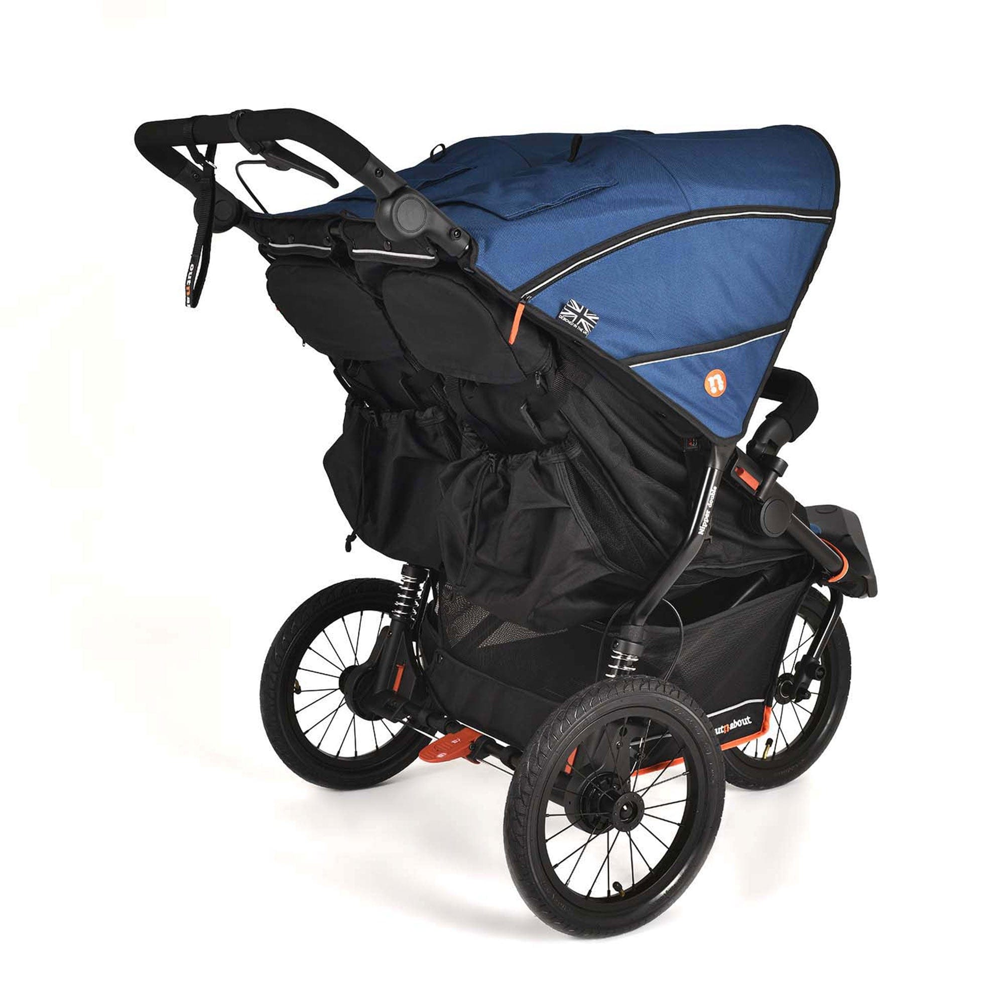 Out n About double buggies Out n About Nipper Double V6 Plus - Highland Blue ONANIP-02BLUV6+