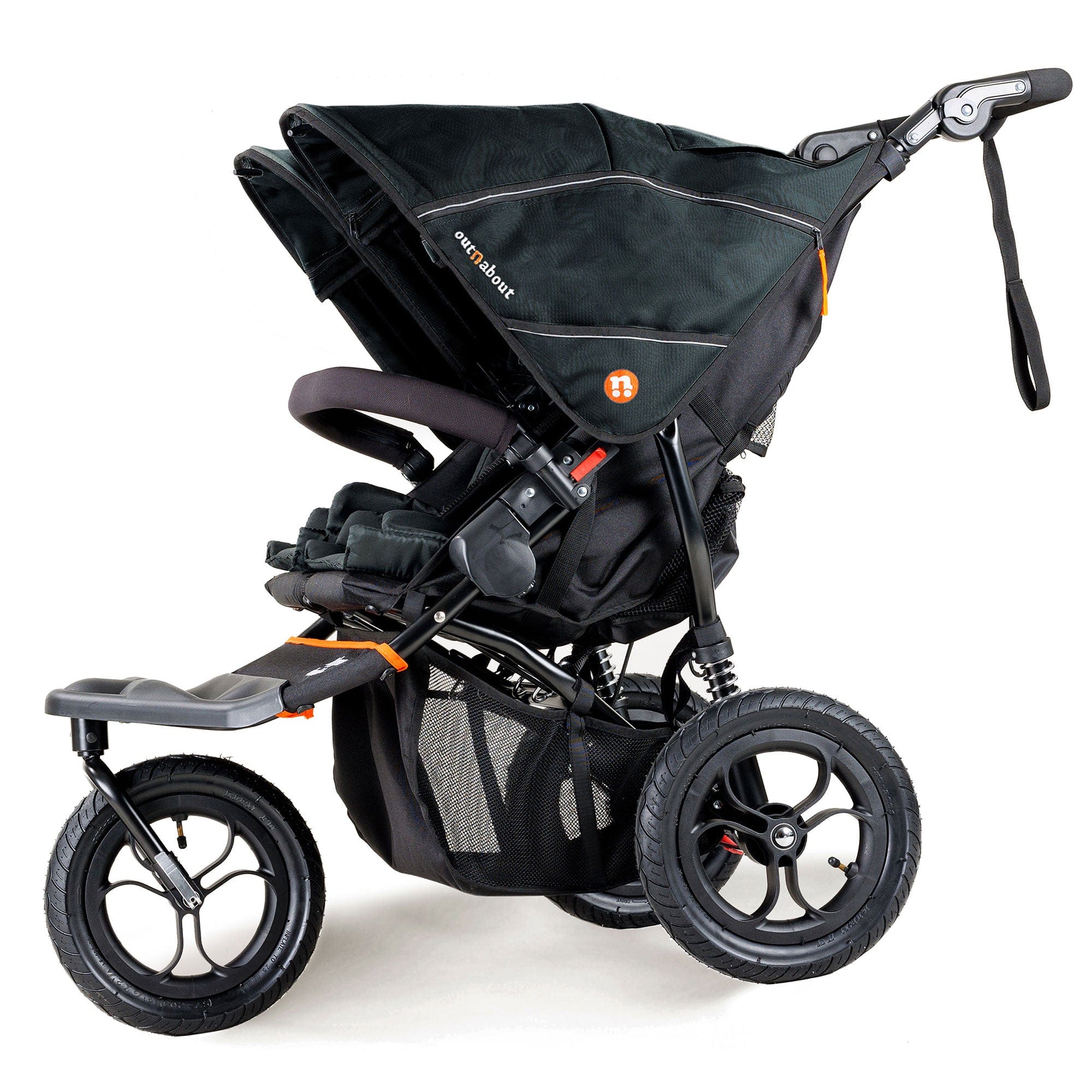 Out n About double buggies Out n About Double Nipper V5 - Forest Black NIP-02BLKv5