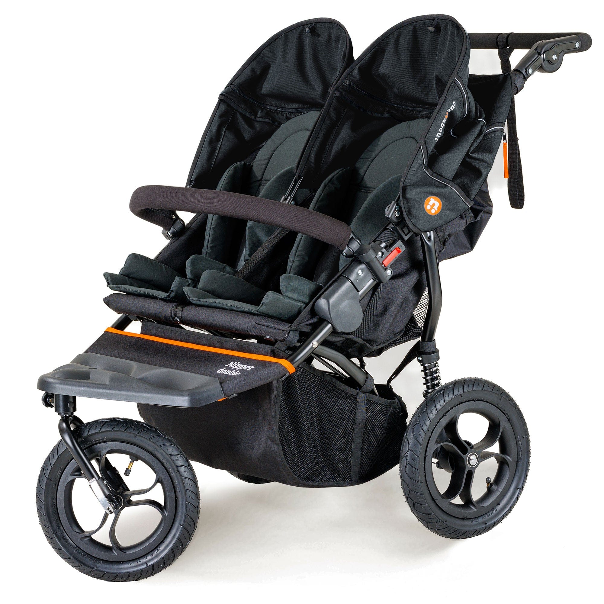 Out n About double buggies Out n About Double Nipper V5 - Forest Black NIP-02BLKv5