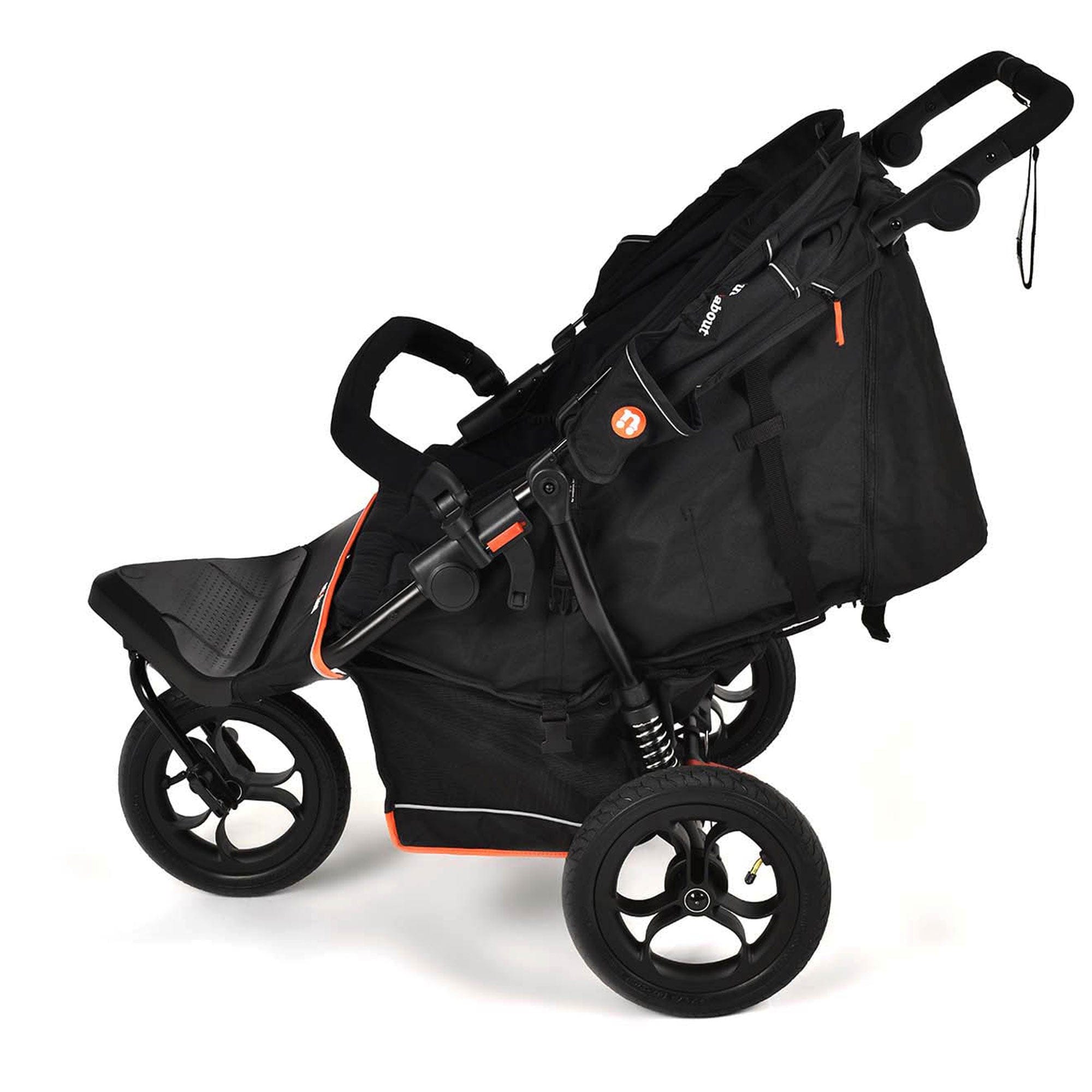 Out n About double buggies Out n About Double Nipper V6 - Summit Black onaNIP-02SBv6