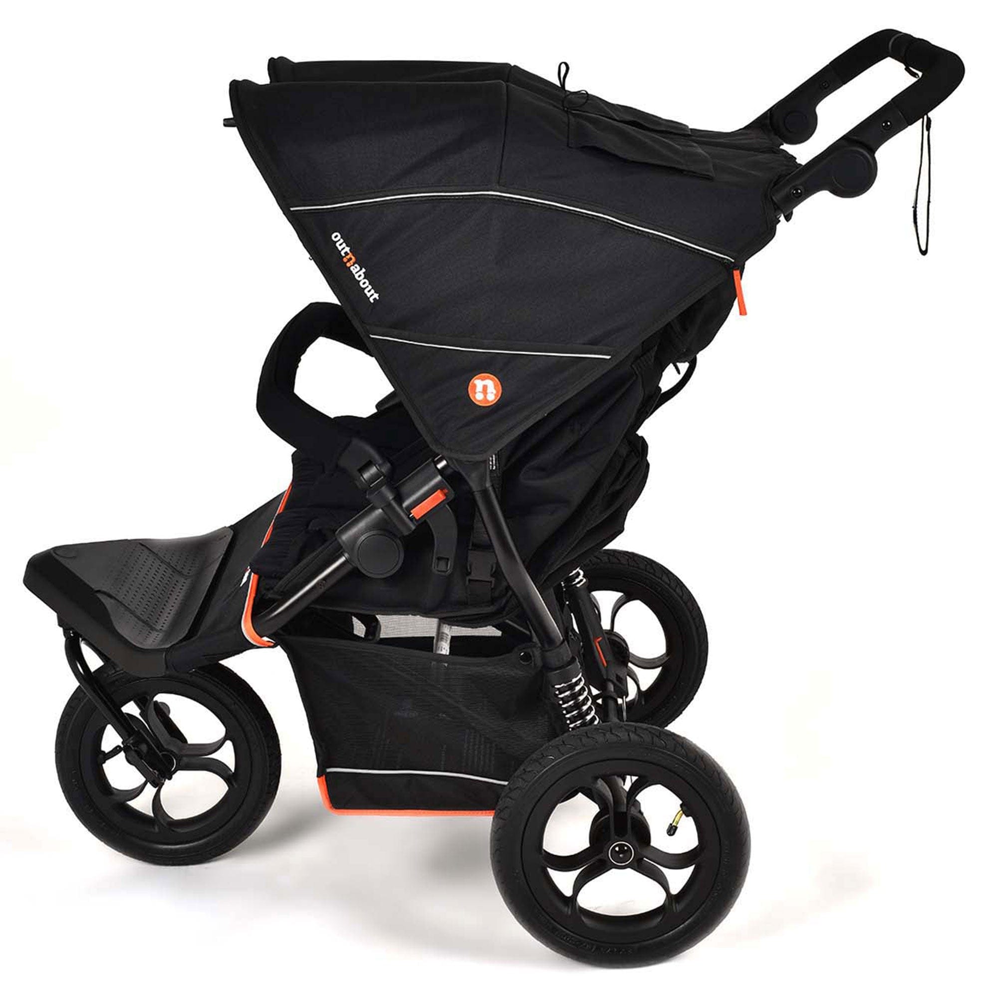 Out n About double buggies Out n About Double Nipper V6 - Summit Black onaNIP-02SBv6