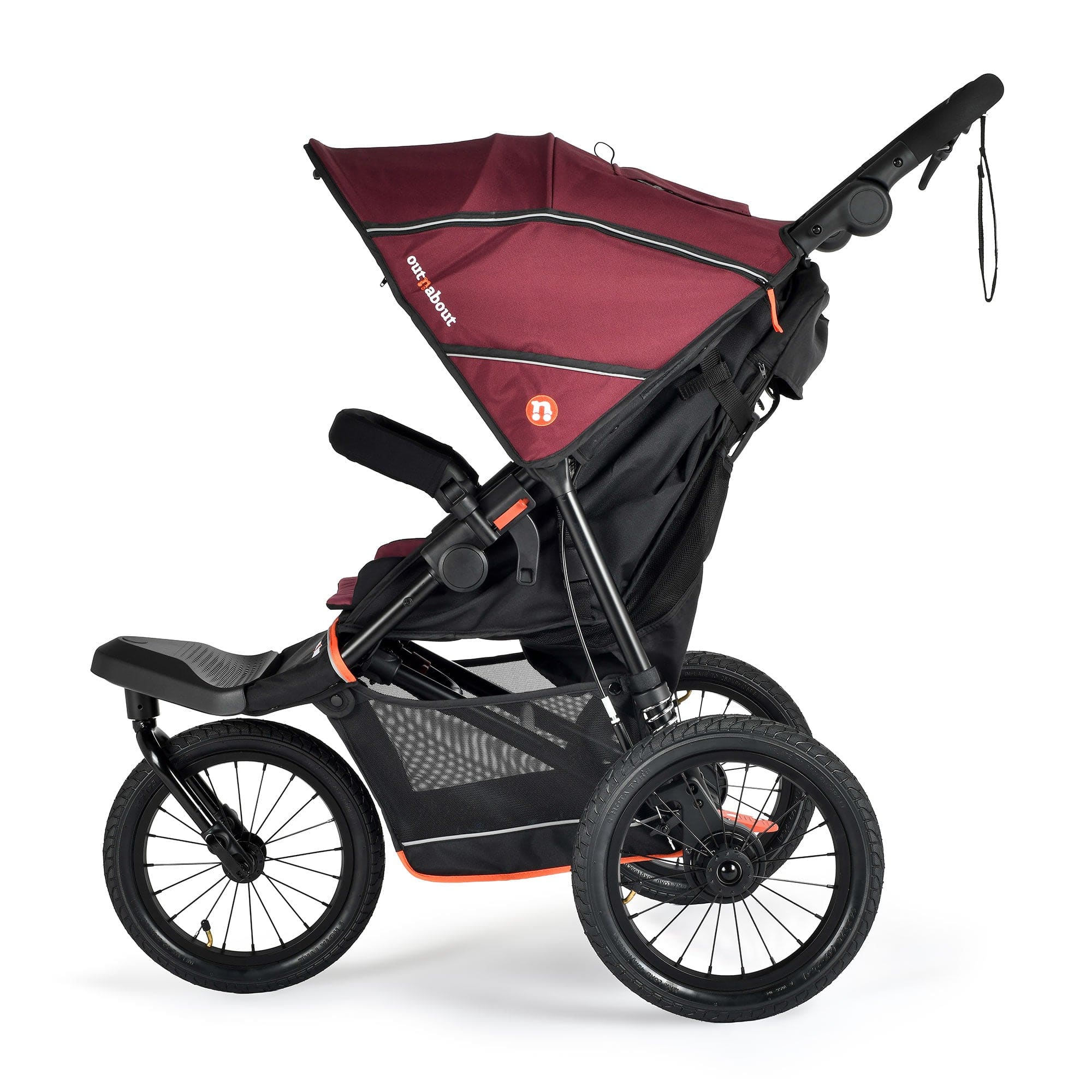 Out n About pushchairs & buggies Out n About Nipper V6 Plus Newborn Bundle - Brambleberry Red 21056-BRA-RED