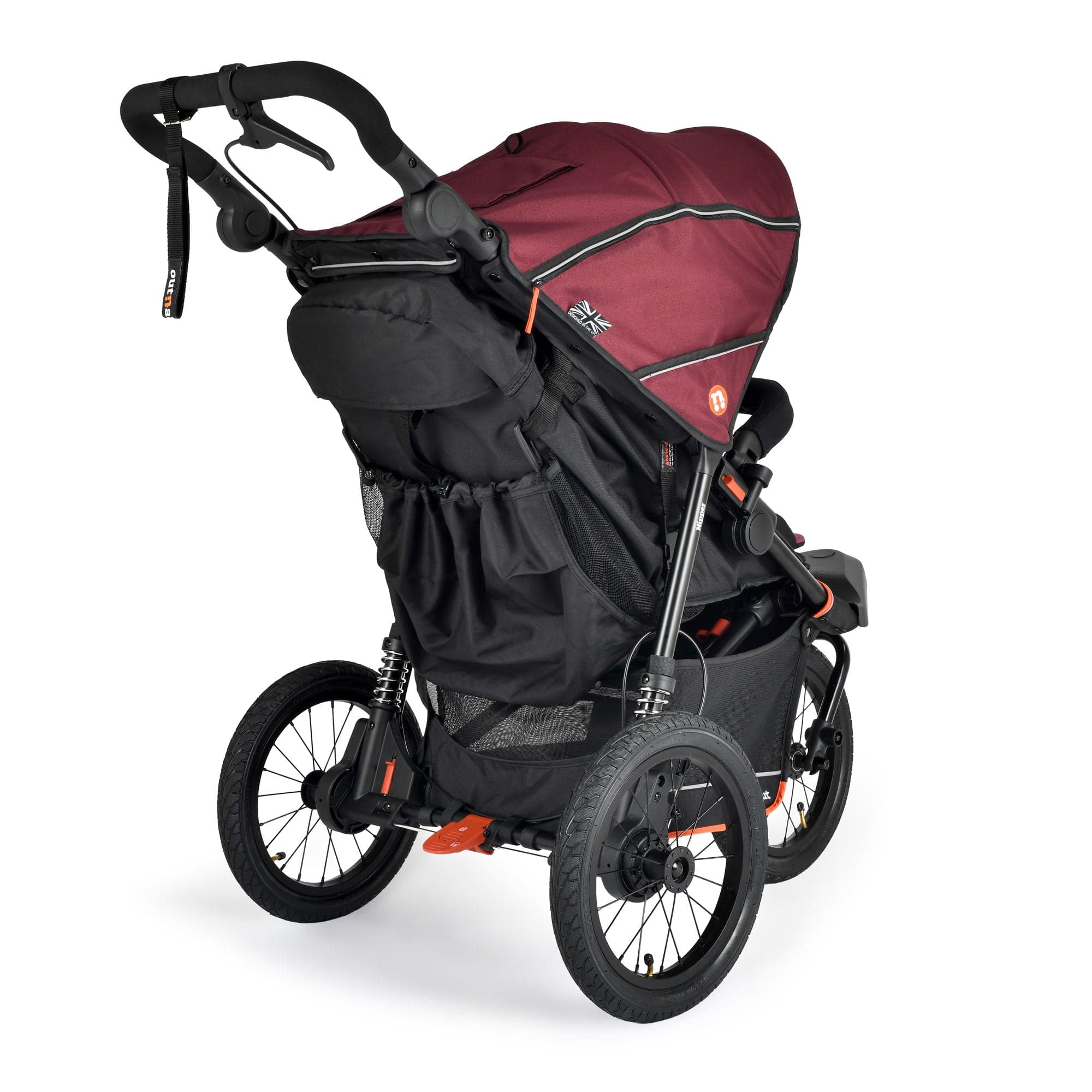 Out n About pushchairs & buggies Out n About Nipper V6 Plus Newborn Bundle - Brambleberry Red 21056-BRA-RED