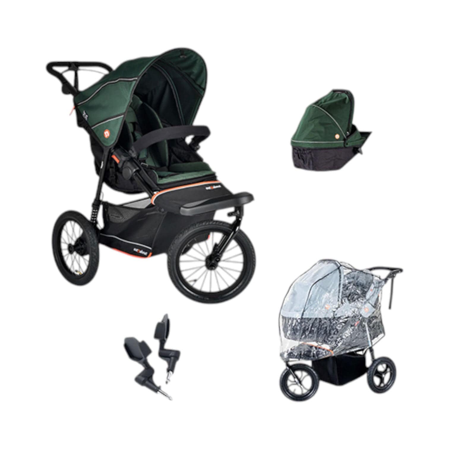 Out n About pushchairs & buggies Out n About Nipper V6 Plus Newborn Bundle - Sycamore Green 21056-SYC-GRN