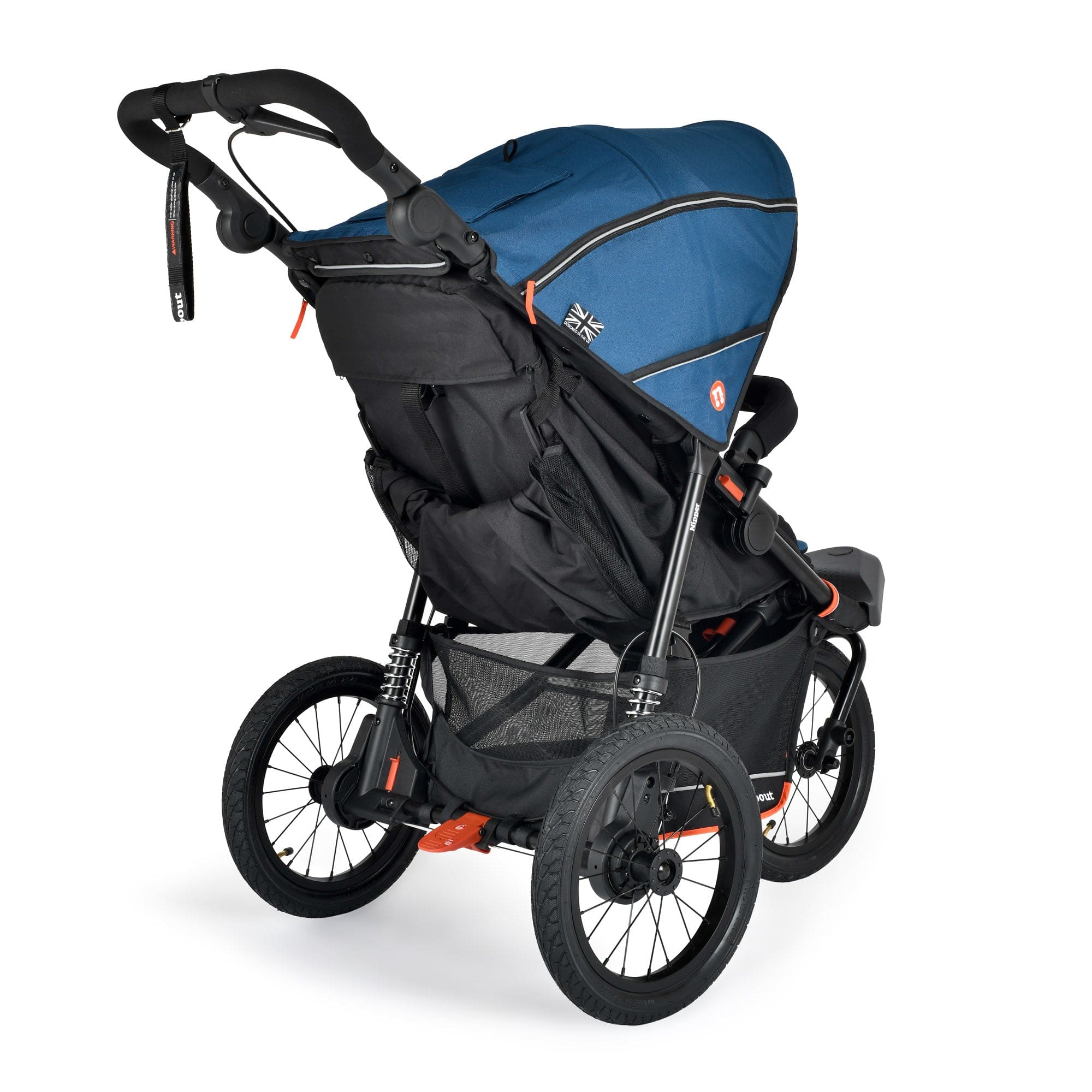 Out n About pushchairs & buggies Out n About Nipper V6 Plus Switch Newborn Bundle - Highland Blue ONANIP-01SWHBUNV6-BLU+