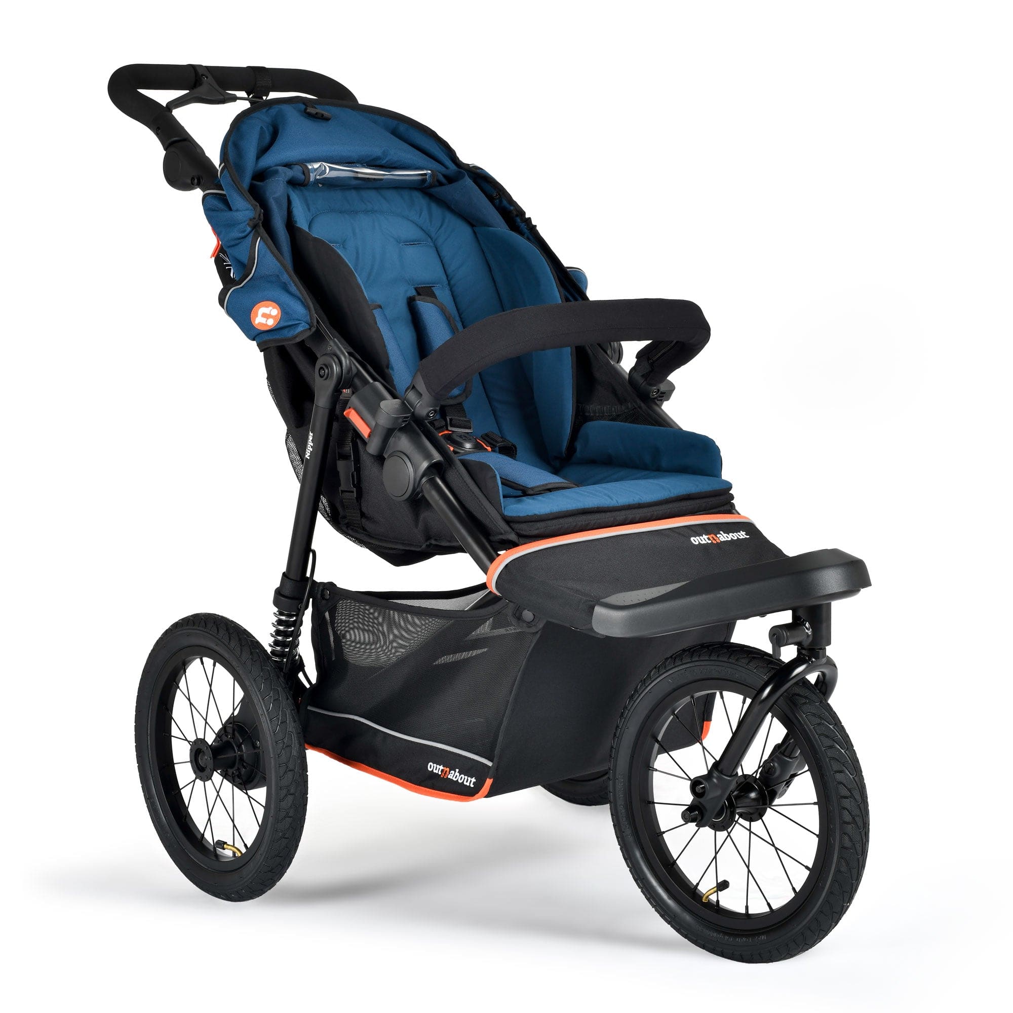 Out n About pushchairs & buggies Out n About Nipper V6 Plus Switch Newborn Bundle - Highland Blue ONANIP-01SWHBUNV6-BLU+
