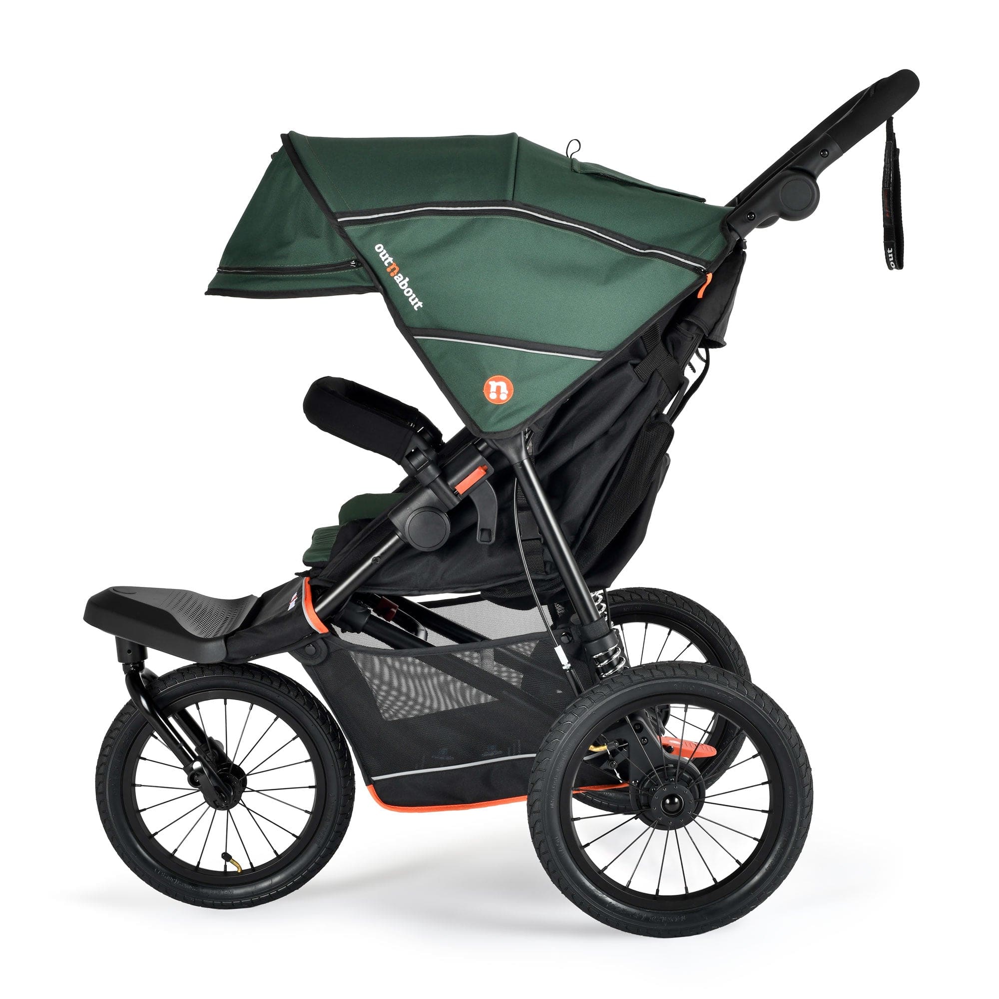 Out n About pushchairs & buggies Out n About Nipper V6 Plus Switch Newborn Bundle - Sycamore Green ONANIP-01SWHBUNV6-GRN+