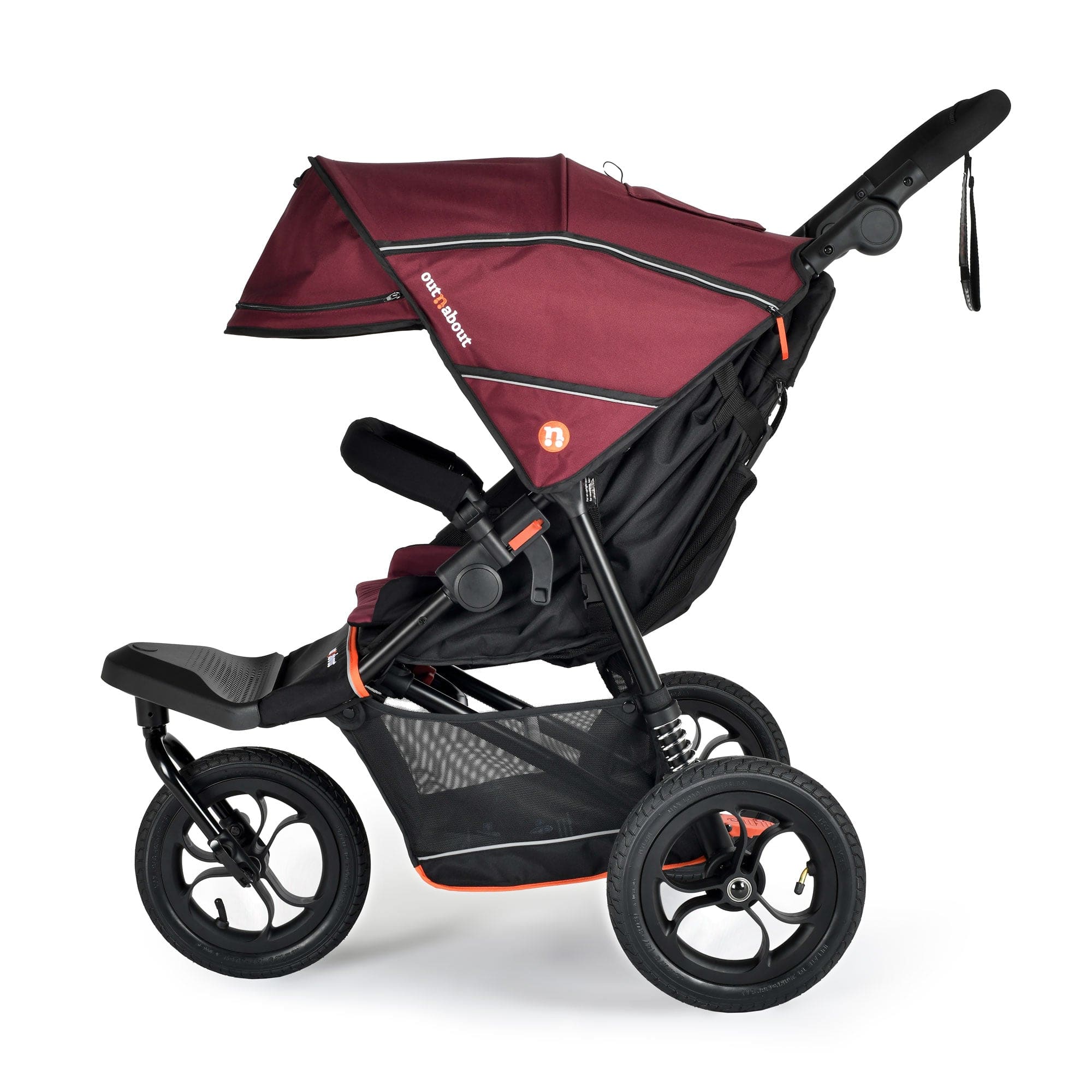 Out n About pushchairs & buggies Out n About Nipper V6 Switch Newborn Bundle - Brambleberry Red ONANIP-01SWHBUNV6-BDY
