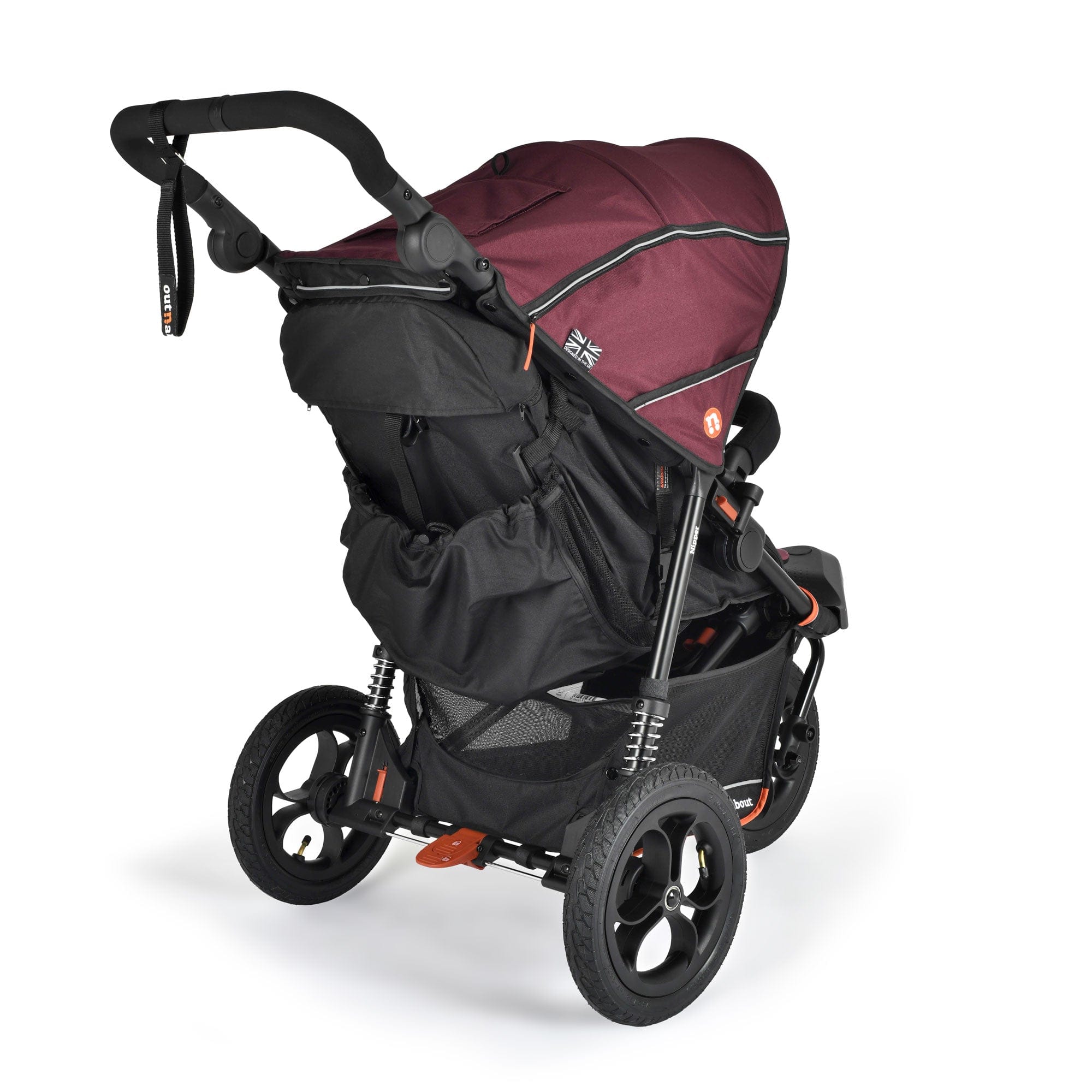 Out n About pushchairs & buggies Out n About Nipper V6 Switch Newborn Bundle - Brambleberry Red ONANIP-01SWHBUNV6-BDY