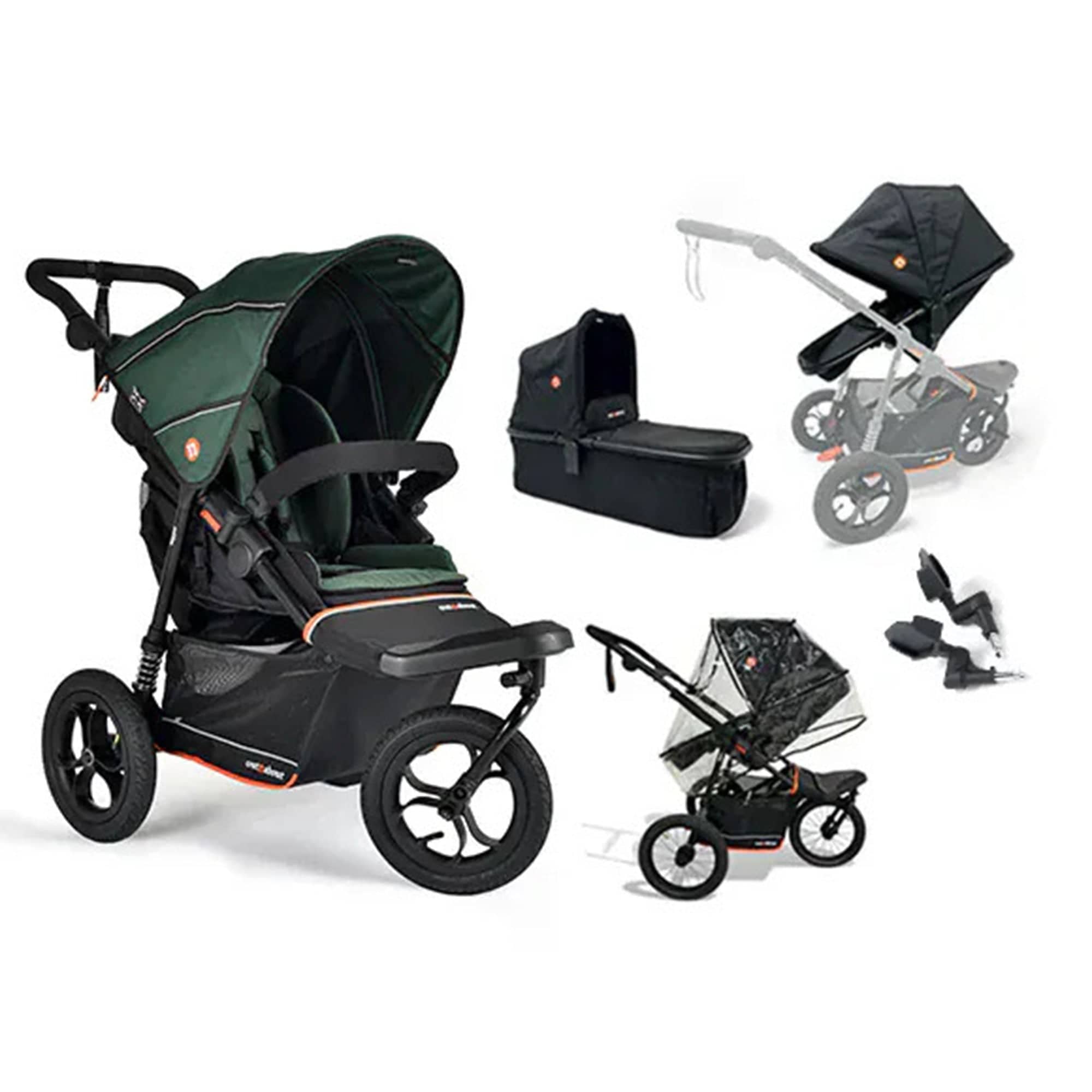 Out n About pushchairs & buggies Out n About Nipper V6 Switch Newborn Bundle - Sycamore Green ONANIP-01SWHBUNV6-GRN