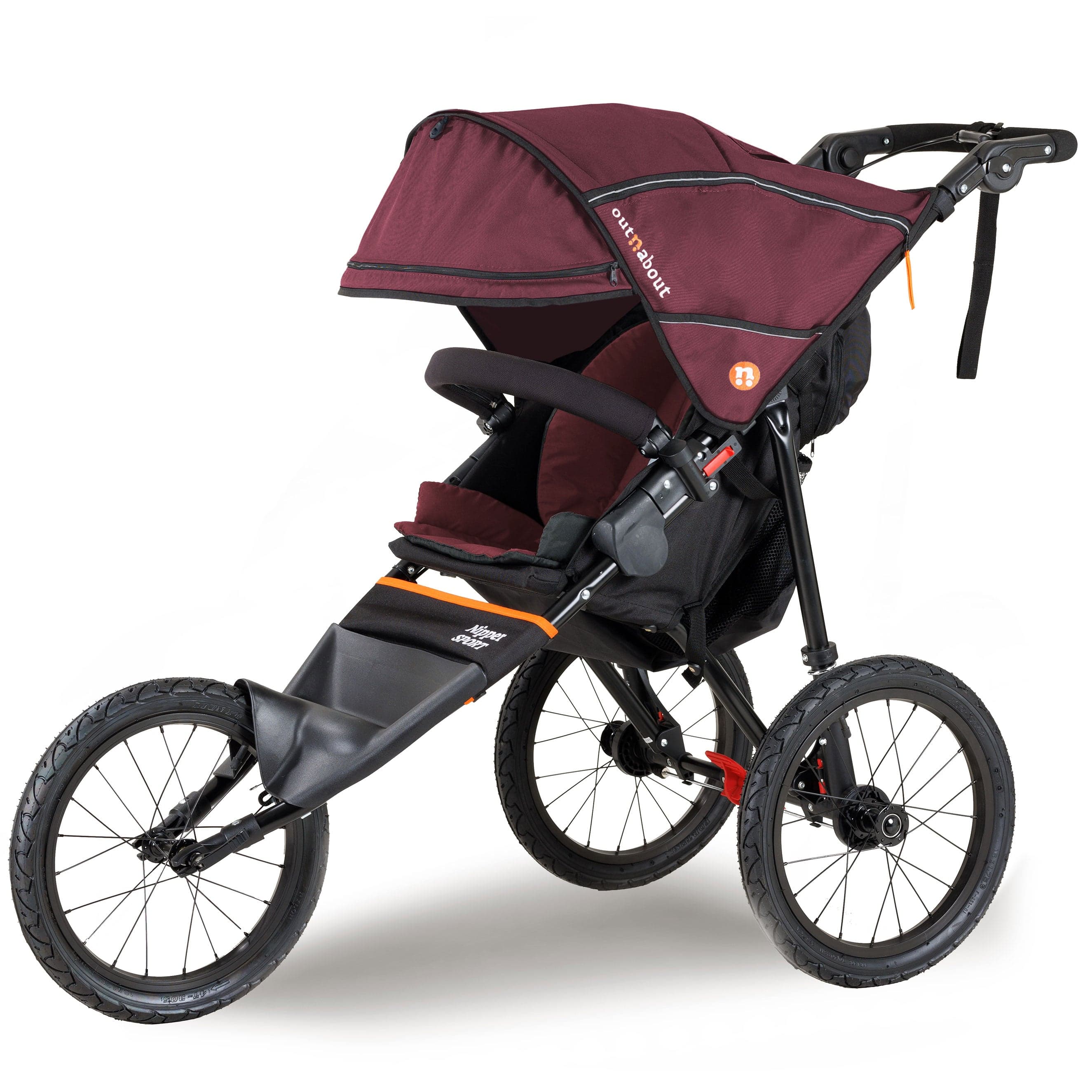 Out n About travel systems Out n About Single Sport v5 -Bramble Berry Red NIPSP-02BDYv5