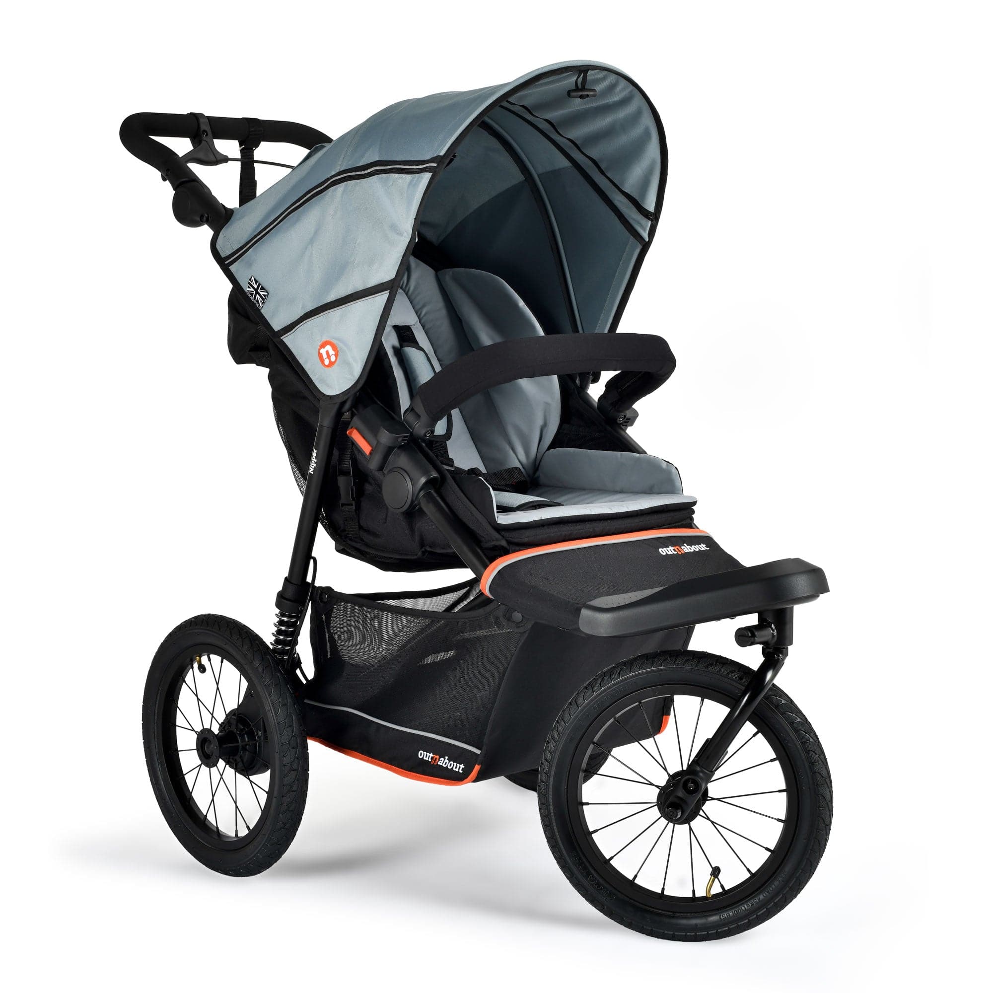 Out n About travel systems Out n About Nipper V6 Plus Travel System - Rock Salt Grey