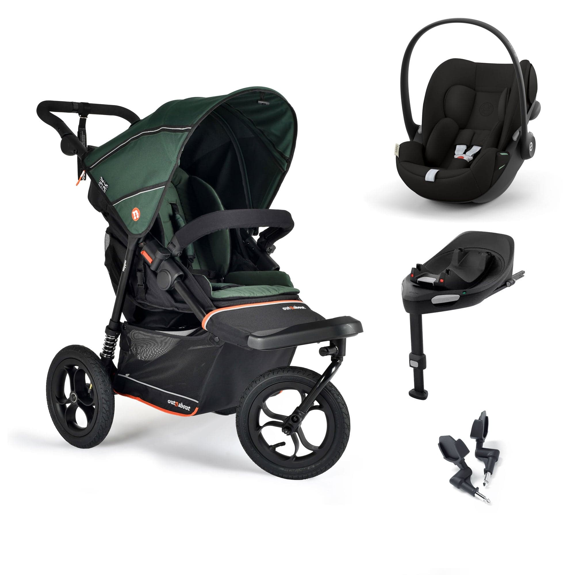 Out n About travel systems Out n About Nipper V6 Travel System - Sycamore Green 21321-CY-CLD-SG