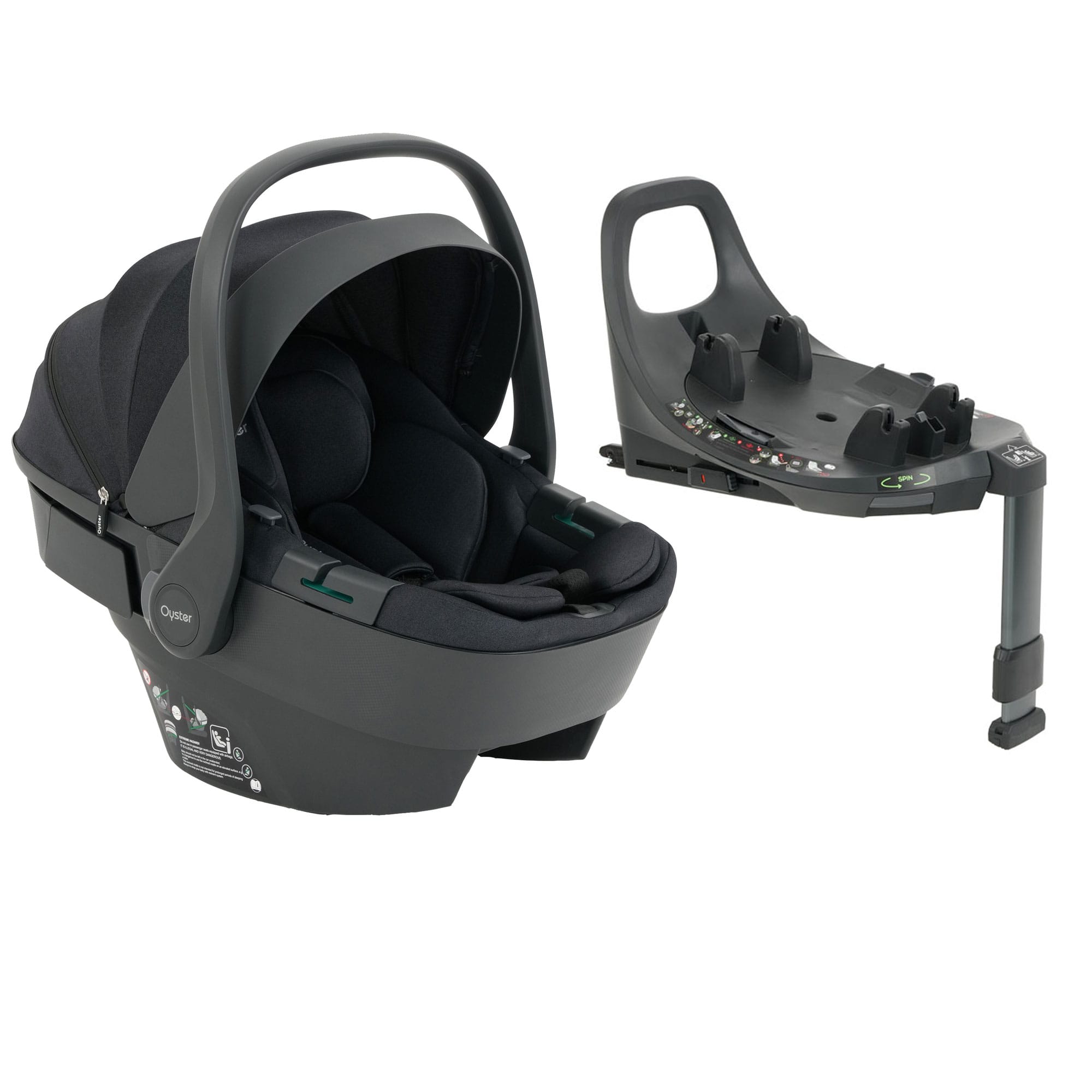 Oyster baby car seats Oyster Capsule 360 i-Size Infant Car Seat - Carbonite O4ICCA-1