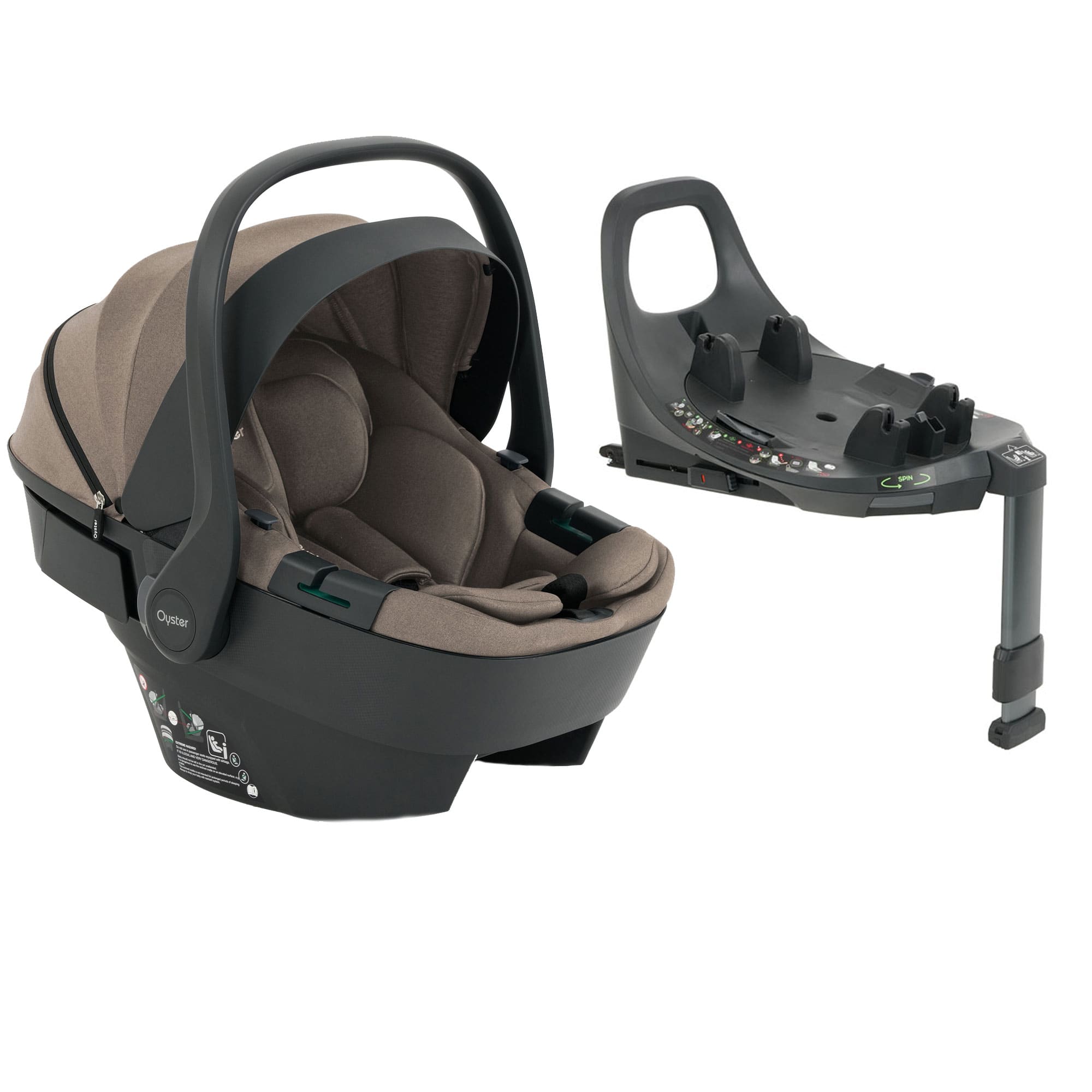 Oyster baby car seats Oyster Capsule 360 i-Size Infant Car Seat - Mink O4ICMI-1