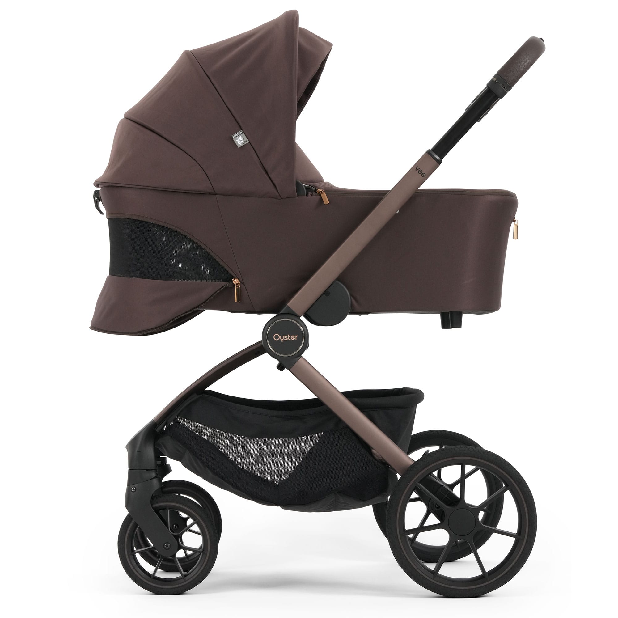 Oyster baby prams Oyster Vee Stroller & Carrycot Bundle - Chocolate