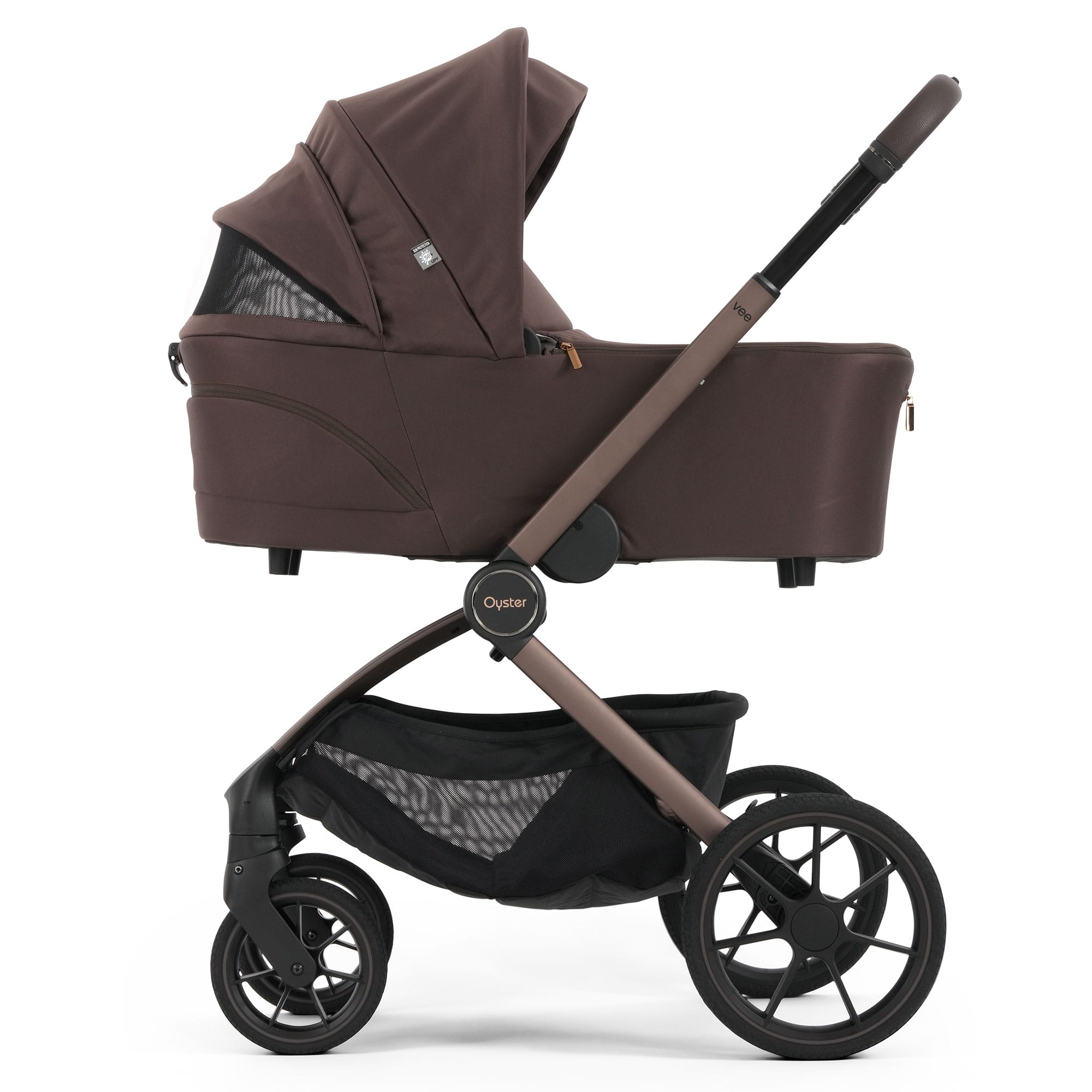 Oyster baby prams Oyster Vee Stroller & Carrycot Bundle - Chocolate