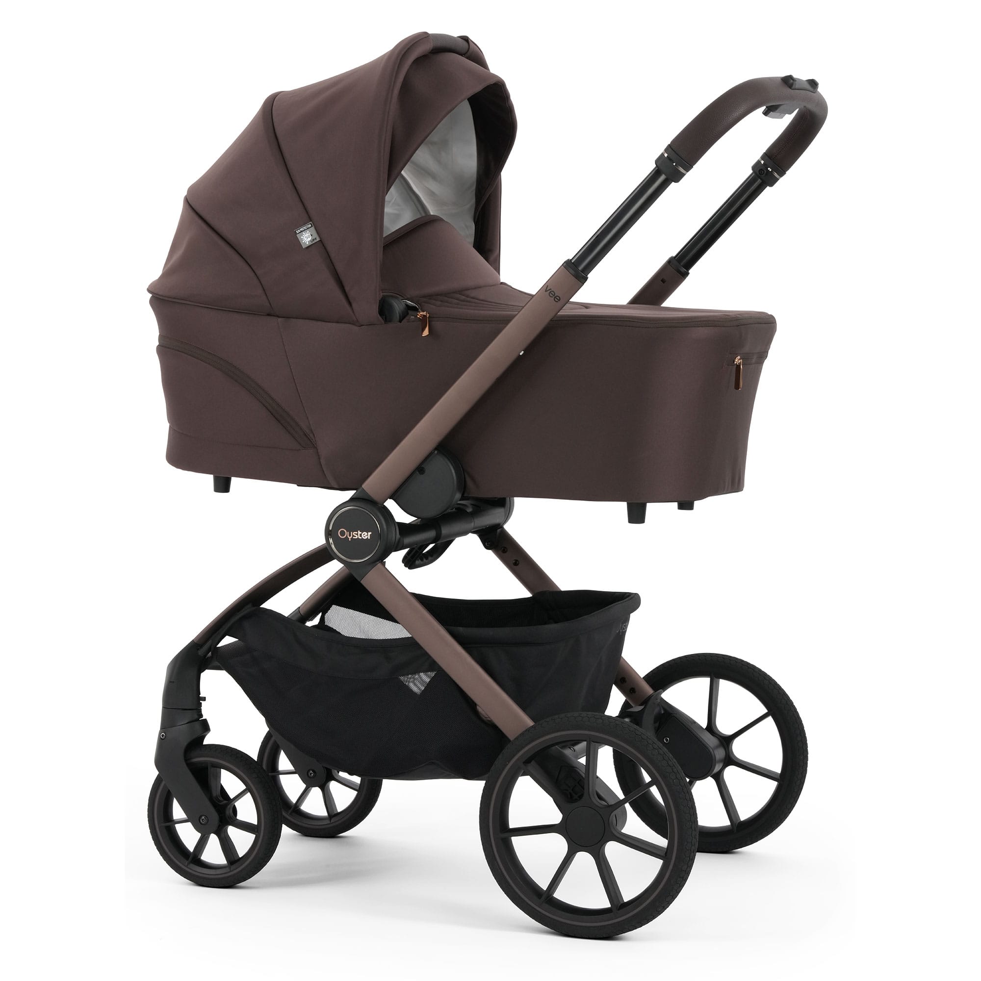 Oyster baby prams Oyster Vee Stroller & Carrycot Bundle - Chocolate