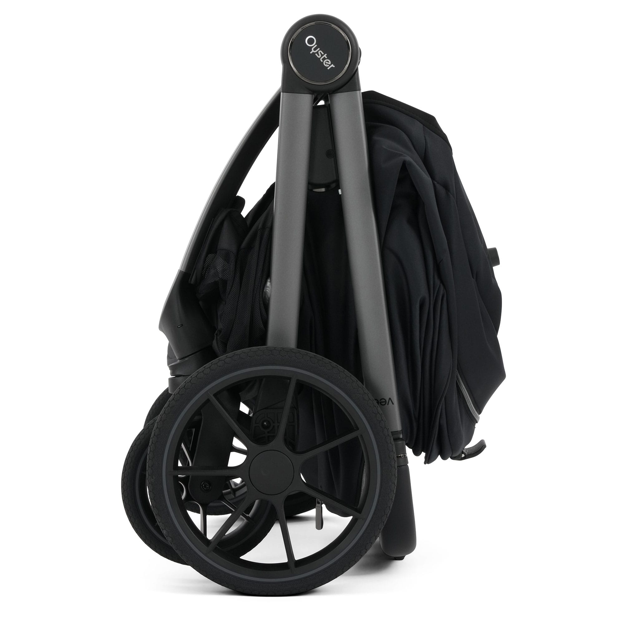 Oyster baby prams Oyster Vee Stroller & Carrycot Bundle - Liquorice OVSULI