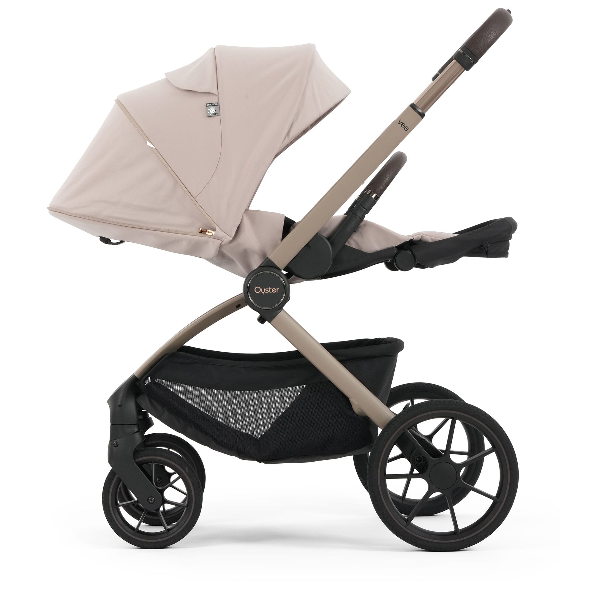 Oyster baby prams Oyster Vee Stroller & Carrycot Bundle - Vanilla OVSUVA
