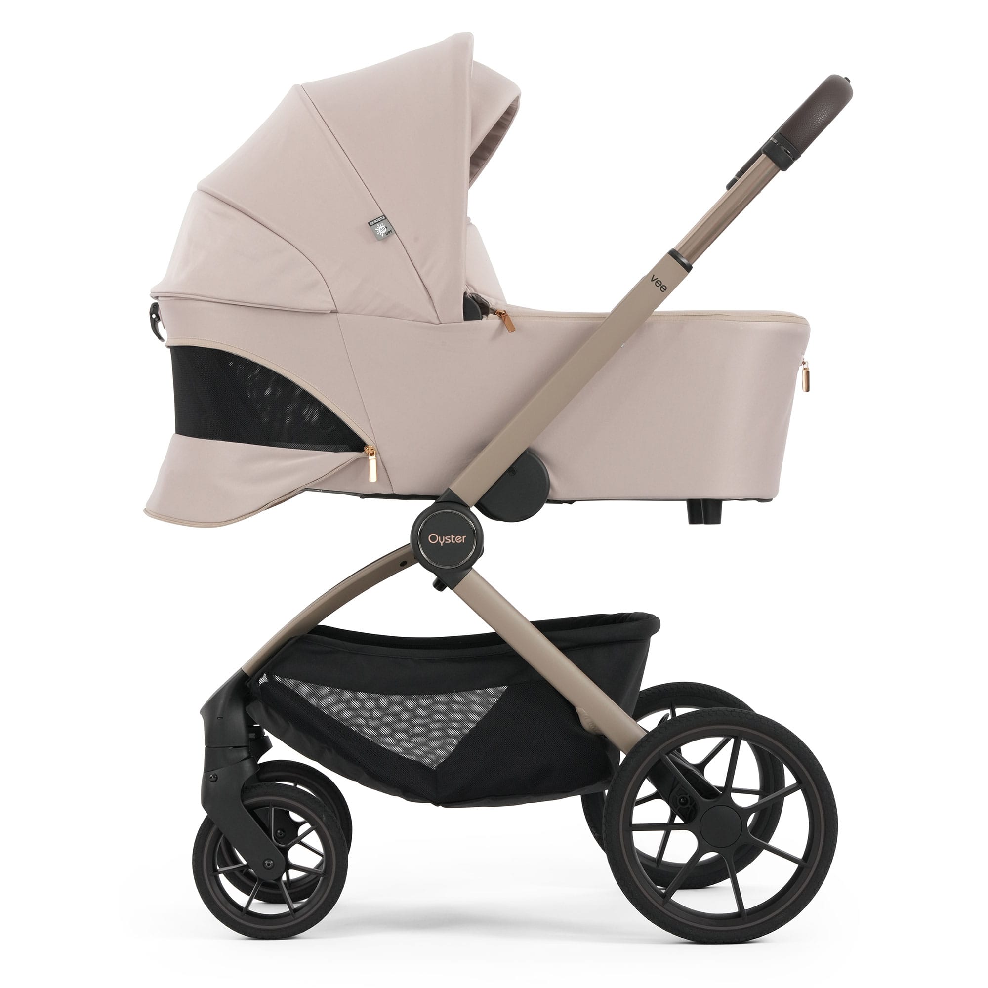 Oyster baby prams Oyster Vee Stroller & Carrycot Bundle - Vanilla OVSUVA