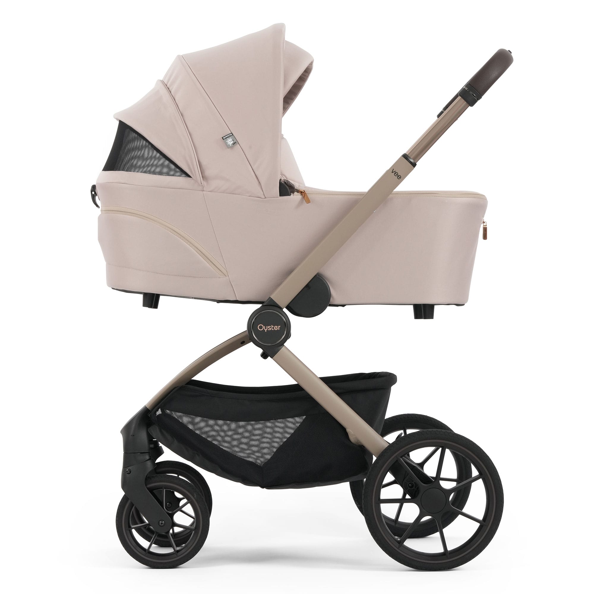 Oyster baby prams Oyster Vee Stroller & Carrycot Bundle - Vanilla OVSUVA