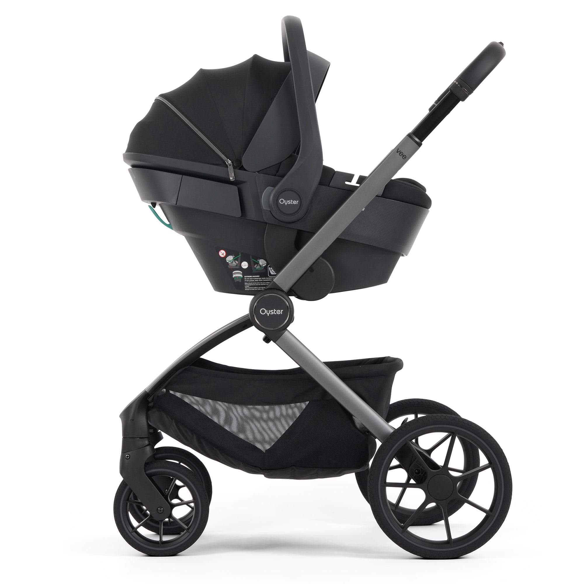 Oyster baby prams Oyster Vee Travel System Bundle - Liquorice