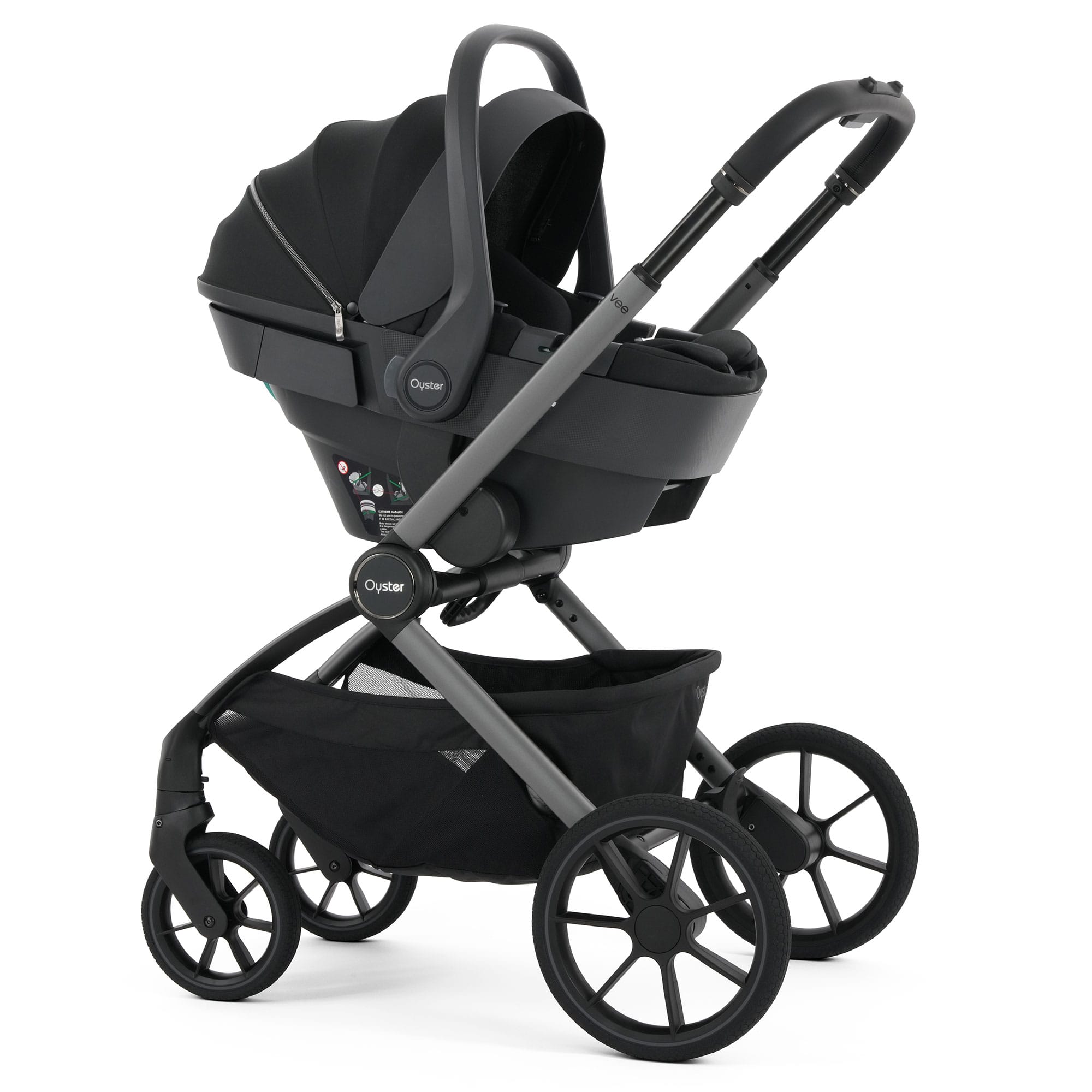 Oyster baby prams Oyster Vee Travel System Bundle - Liquorice
