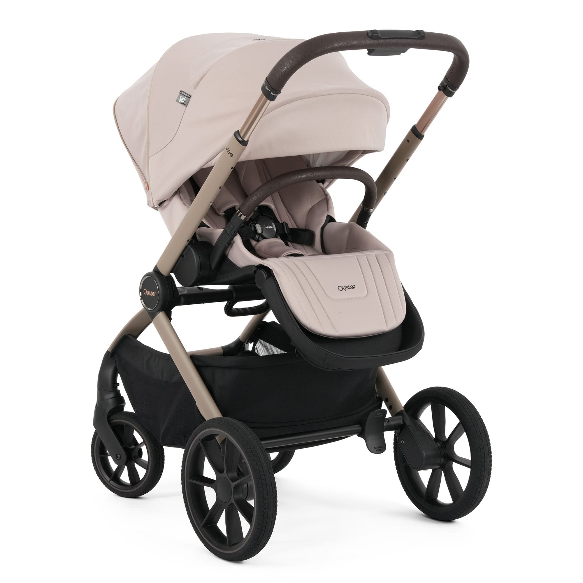 Oyster baby prams Oyster Vee Travel System Bundle - Vanilla