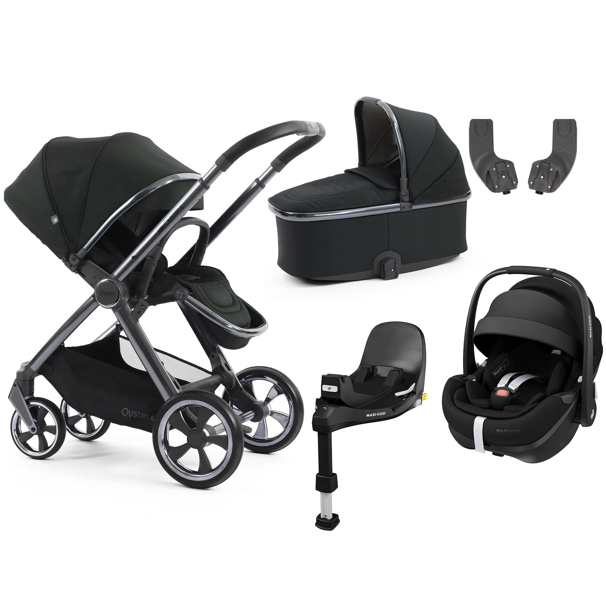 Oyster travel systems BabyStyle Oyster 4 Essential Bundle - Black Olive 18107-BLO-2